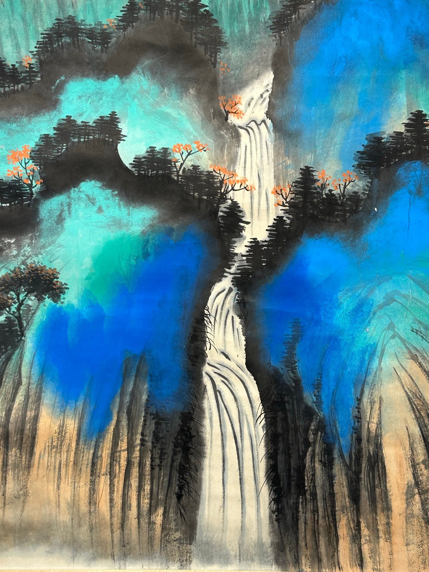 Chinese scroll painting Zhang Daqian