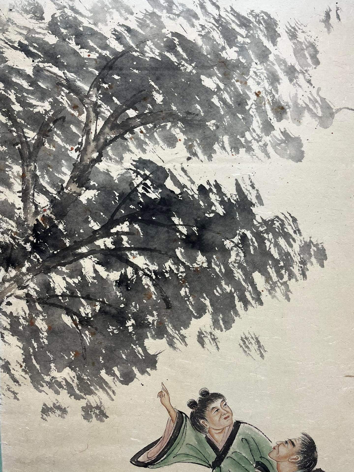 Chinese scroll painting Fu Baoshi