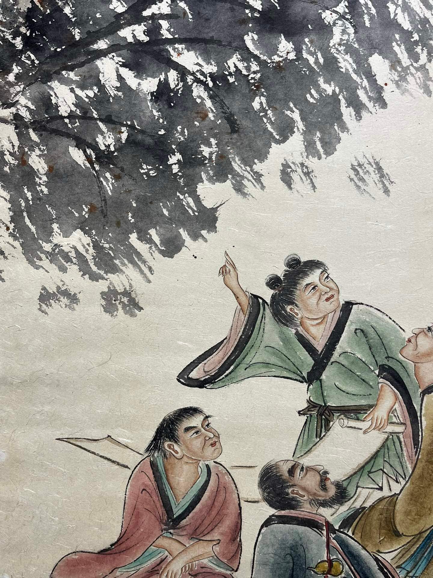 Chinese scroll painting Fu Baoshi