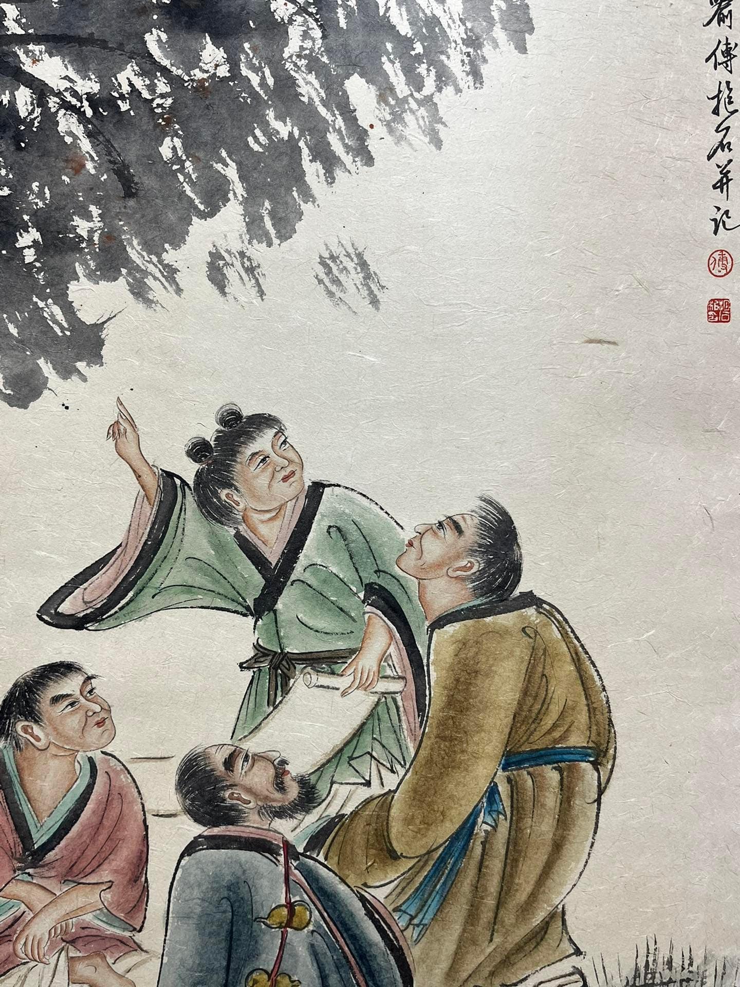 Chinese scroll painting Fu Baoshi