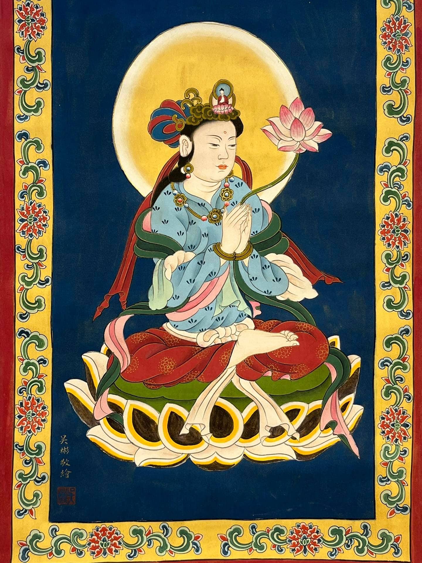 Chinese scroll painting Wu Bin