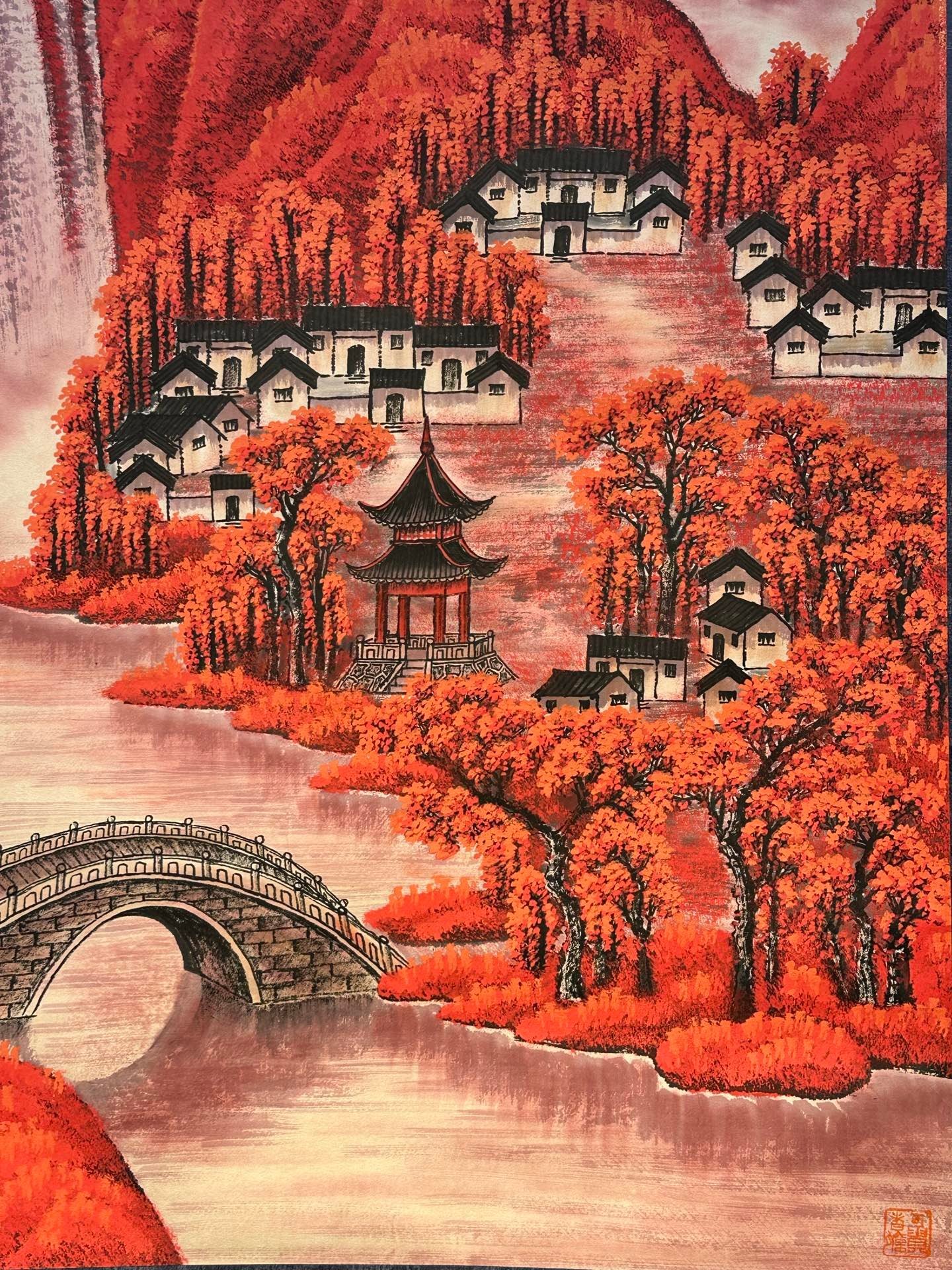 Chinese scroll painting Li Keran