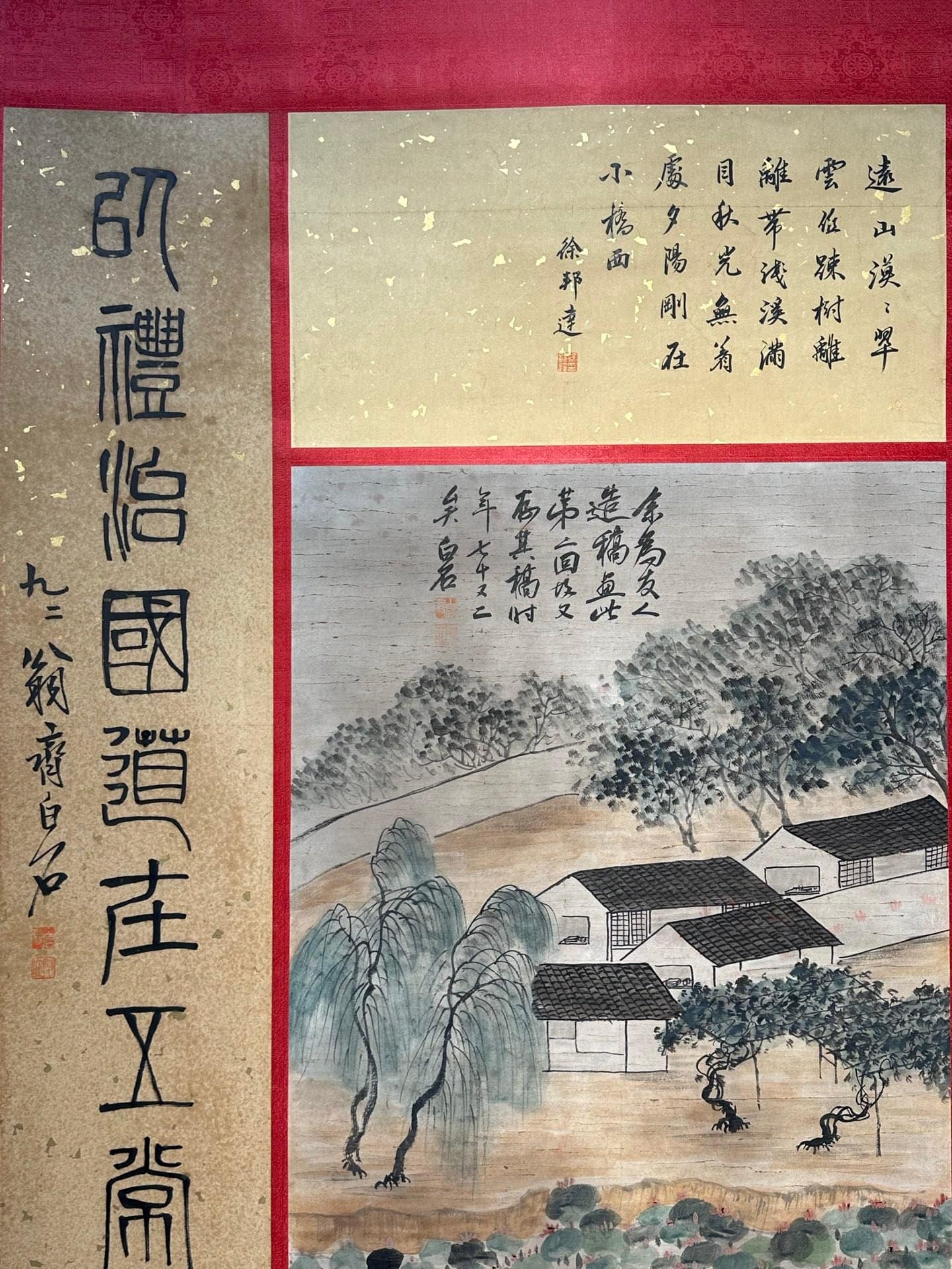 Chinese scroll painting Qi Baishi