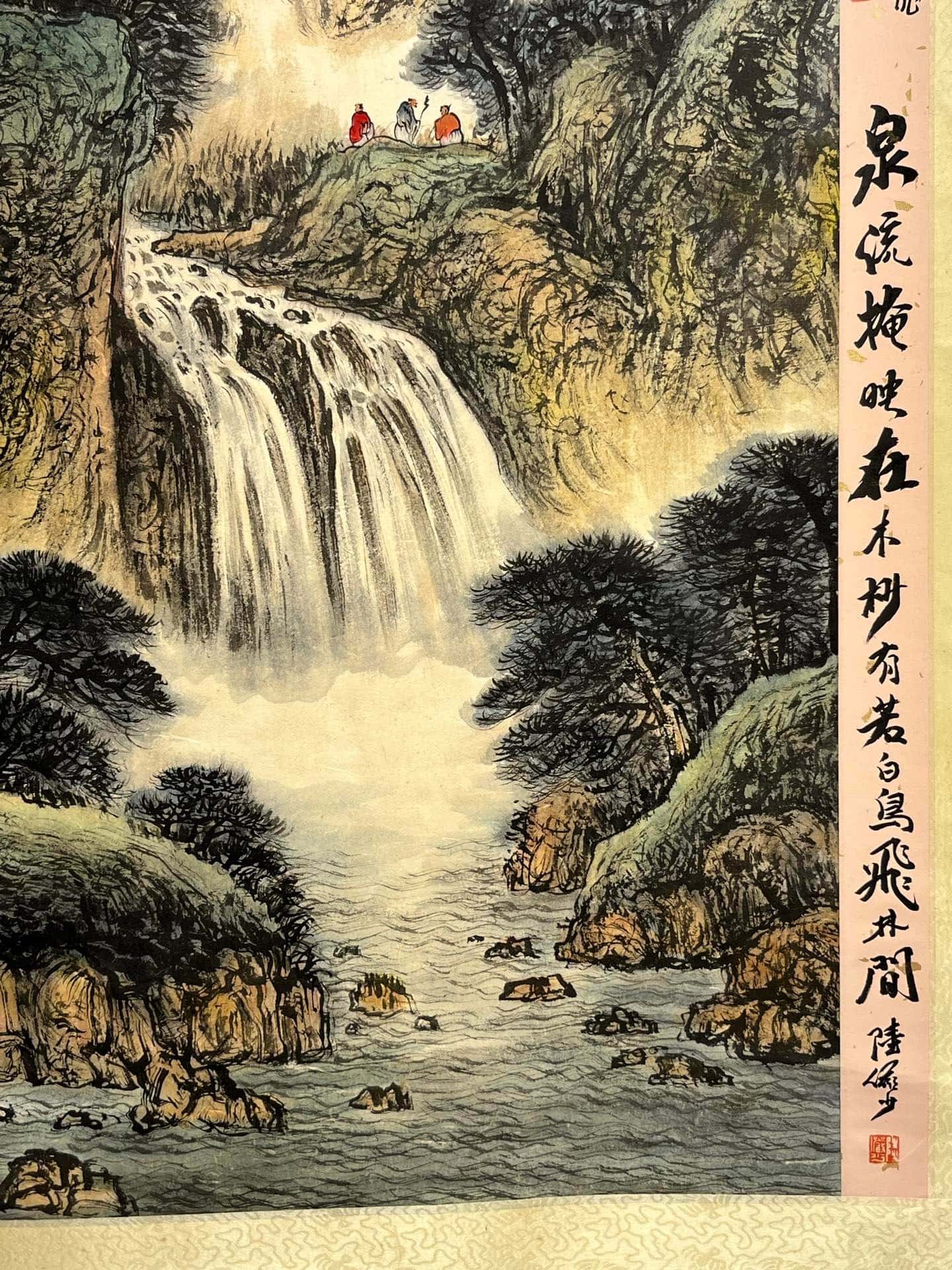 Chinese scroll painting Fu Baoshi