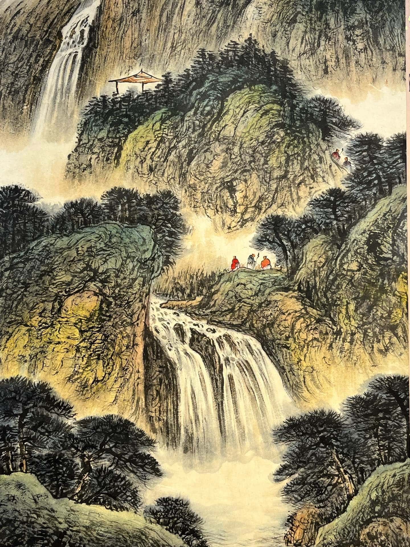 Chinese scroll painting Fu Baoshi