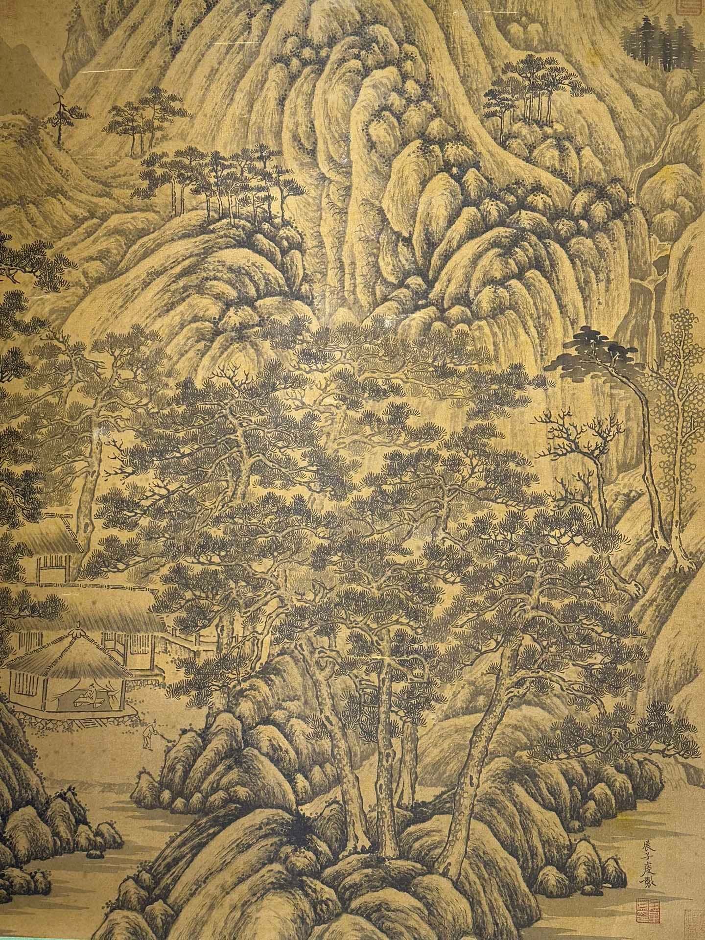 Chinese scroll painting Zhan Ziqian