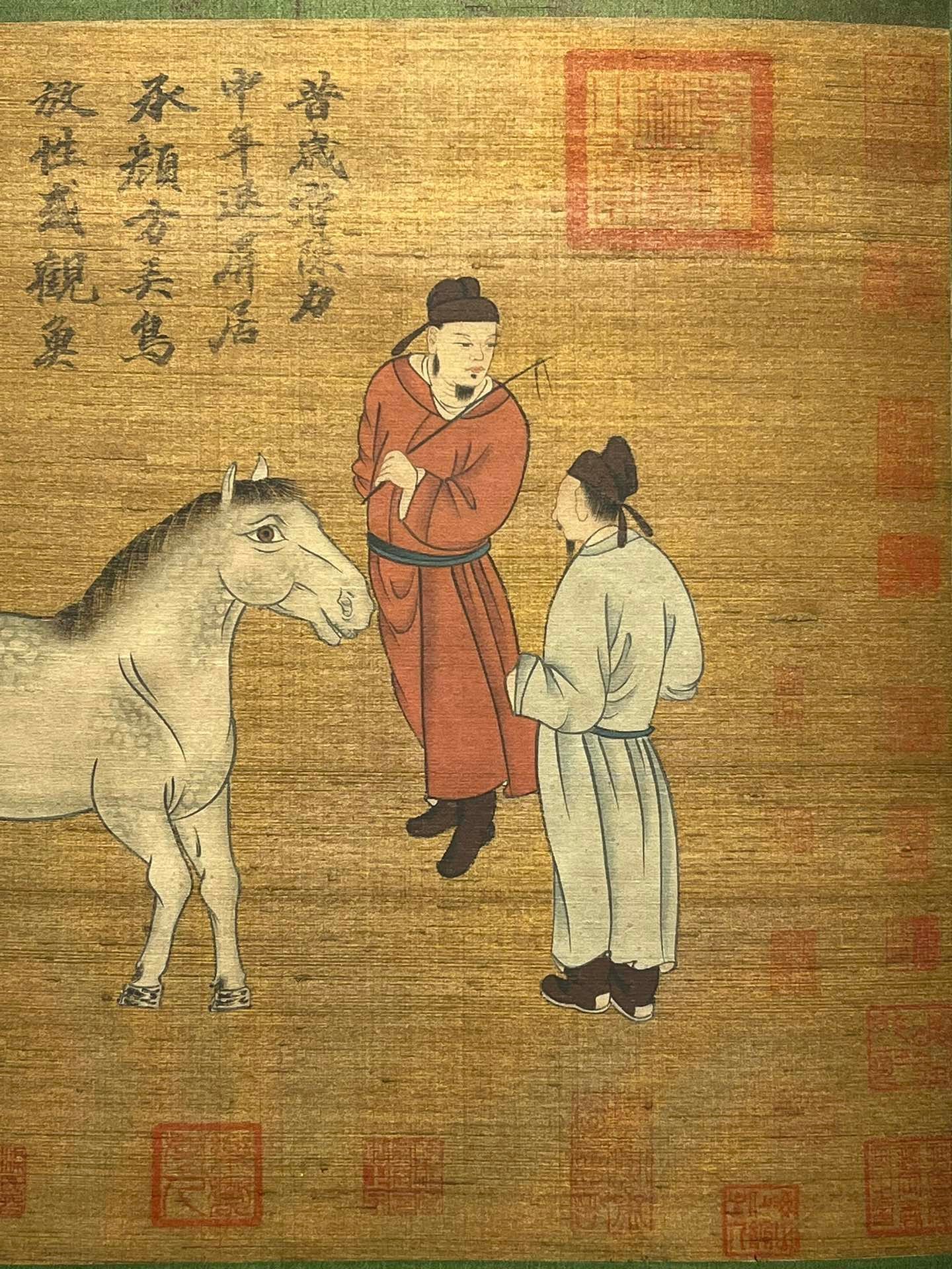 Chinese scroll painting Han Gan