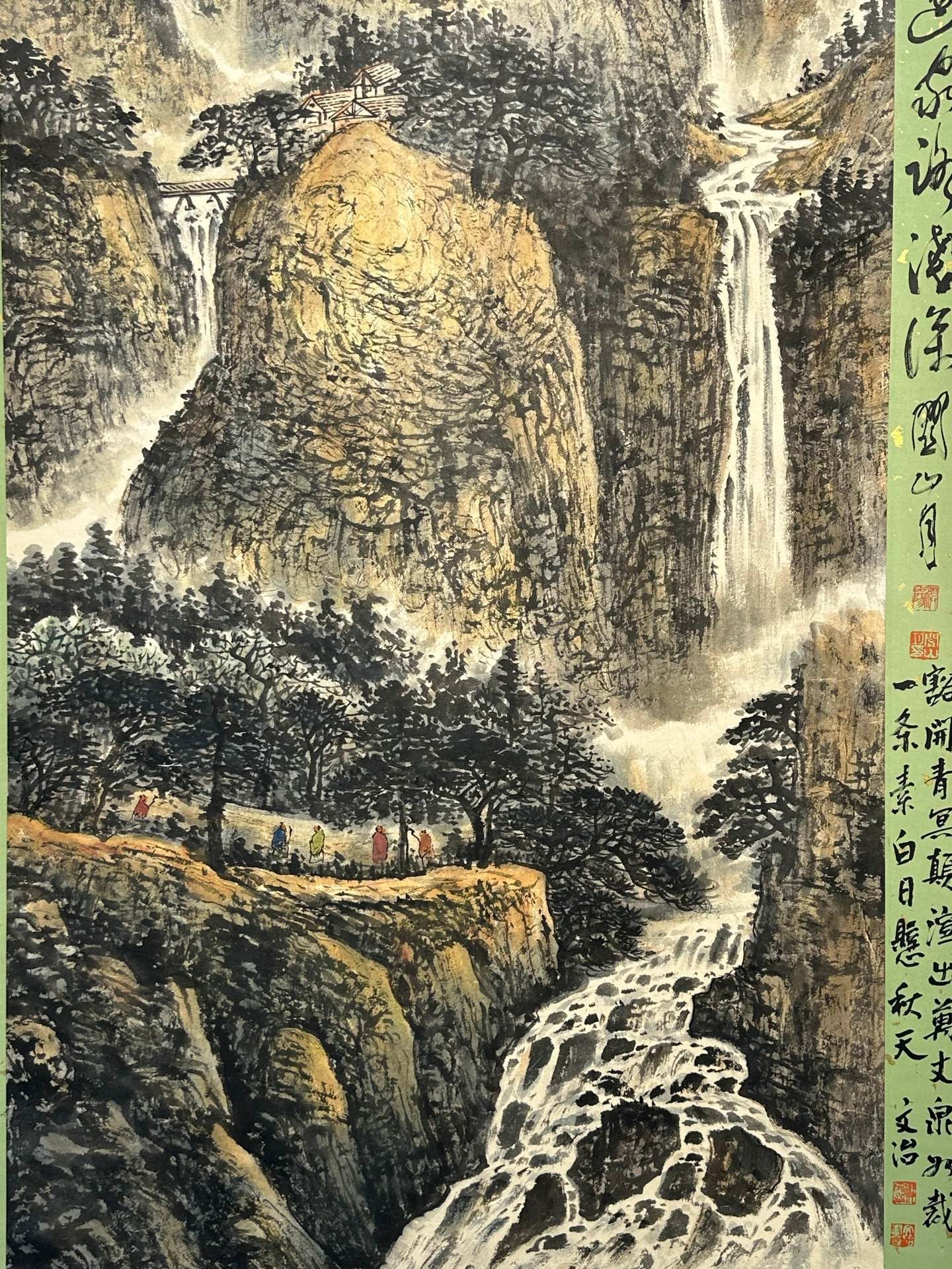 Chinese scroll painting Fu Baoshi