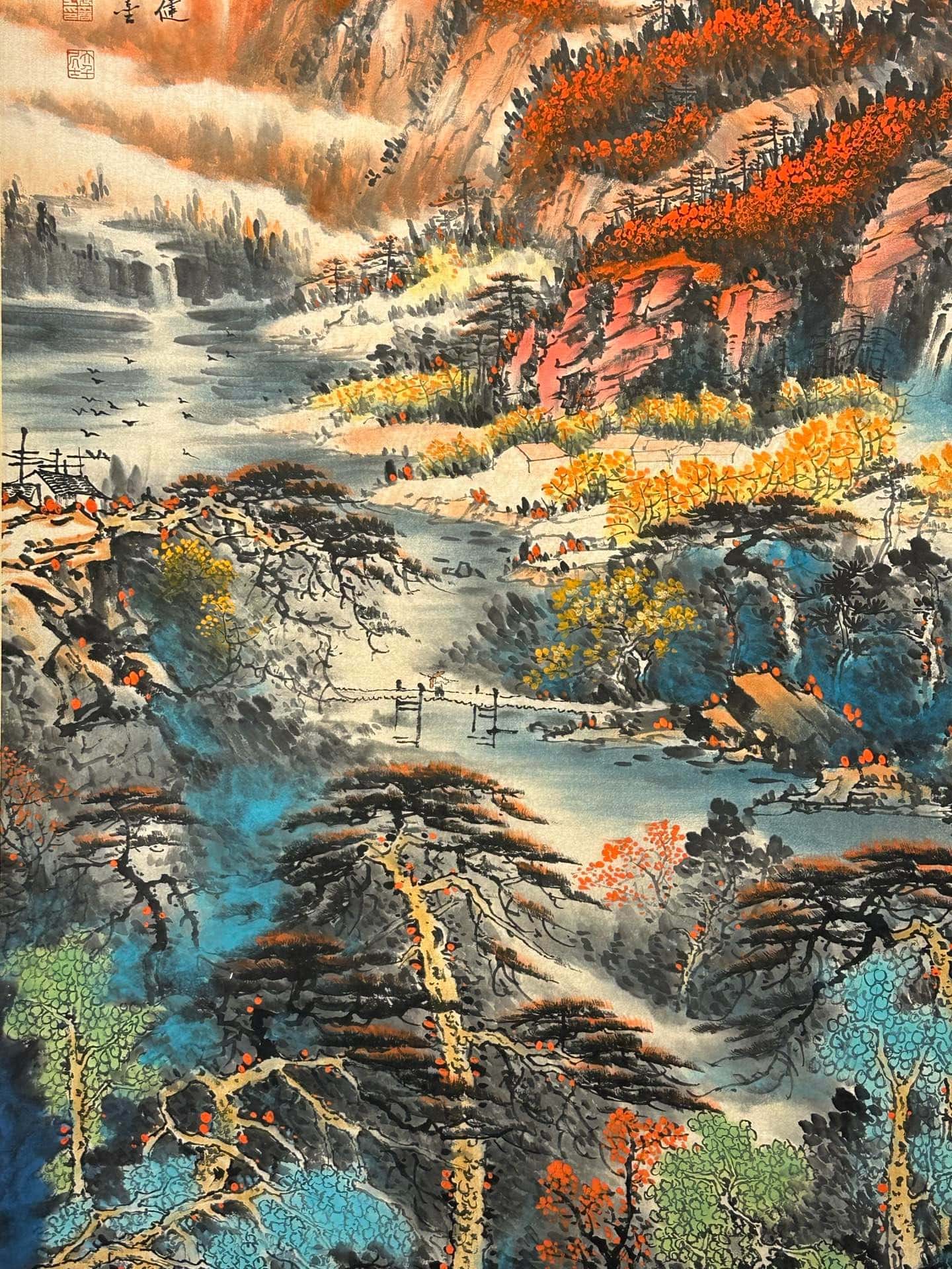 Chinese scroll painting Zhang Daqian