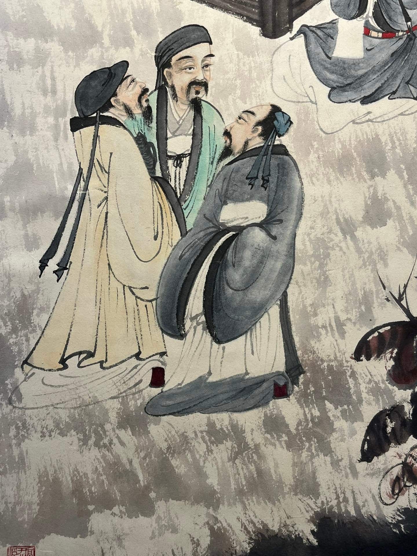 Chinese scroll painting Fu Baoshi