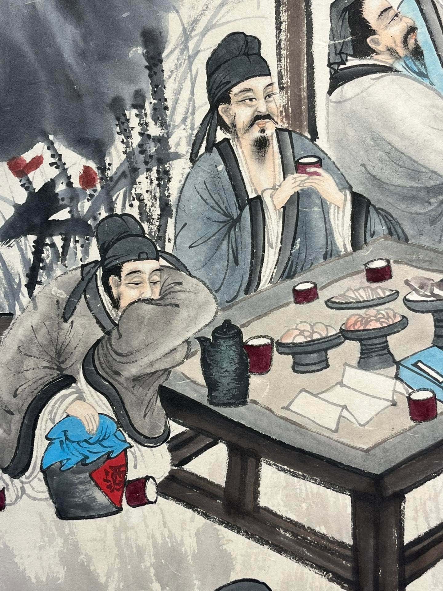 Chinese scroll painting Fu Baoshi