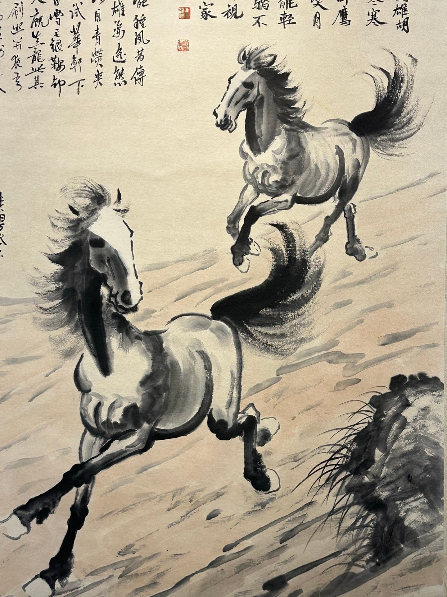 Chinese scroll painting Xu Beihong