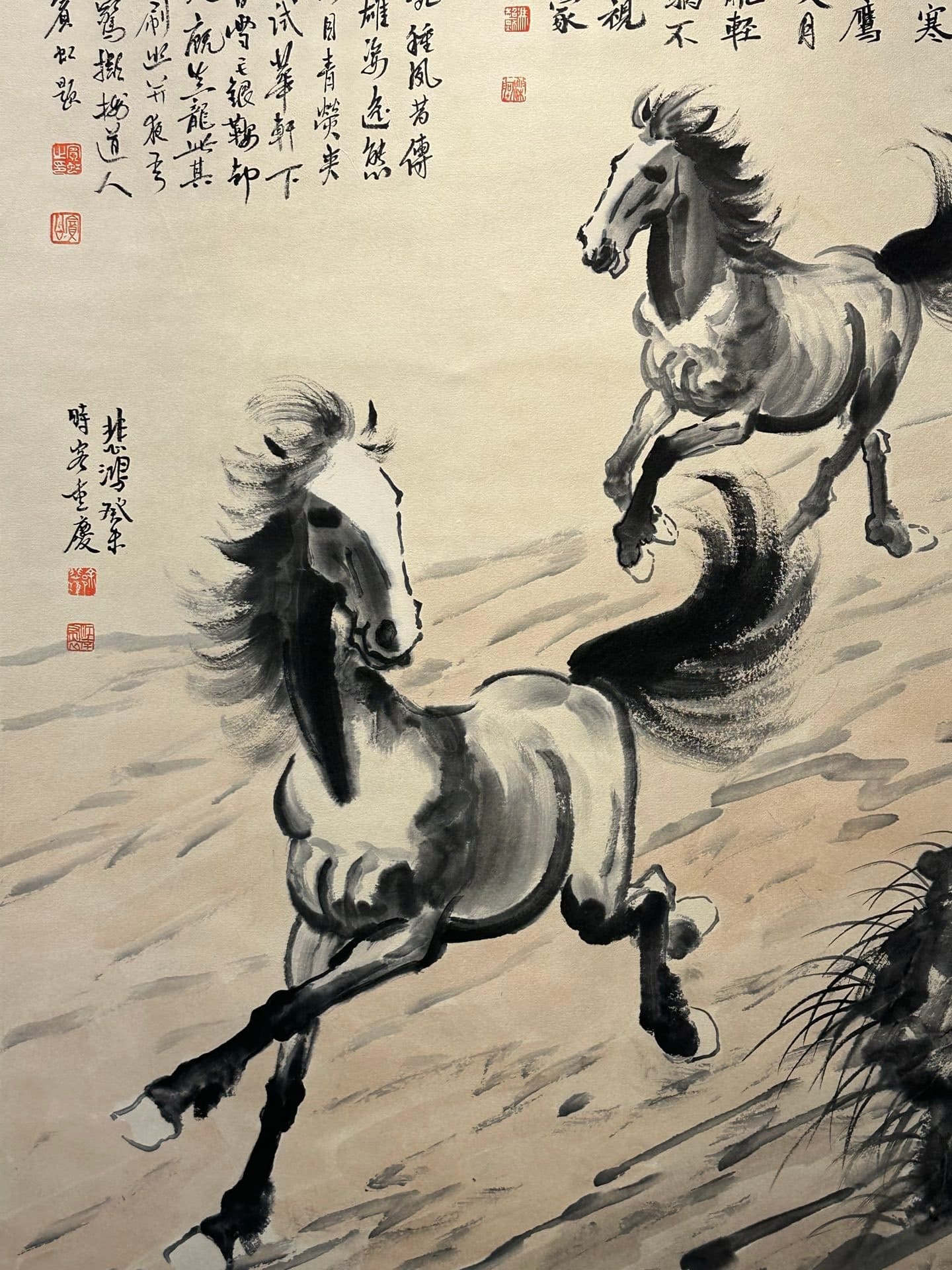 Chinese scroll painting Xu Beihong