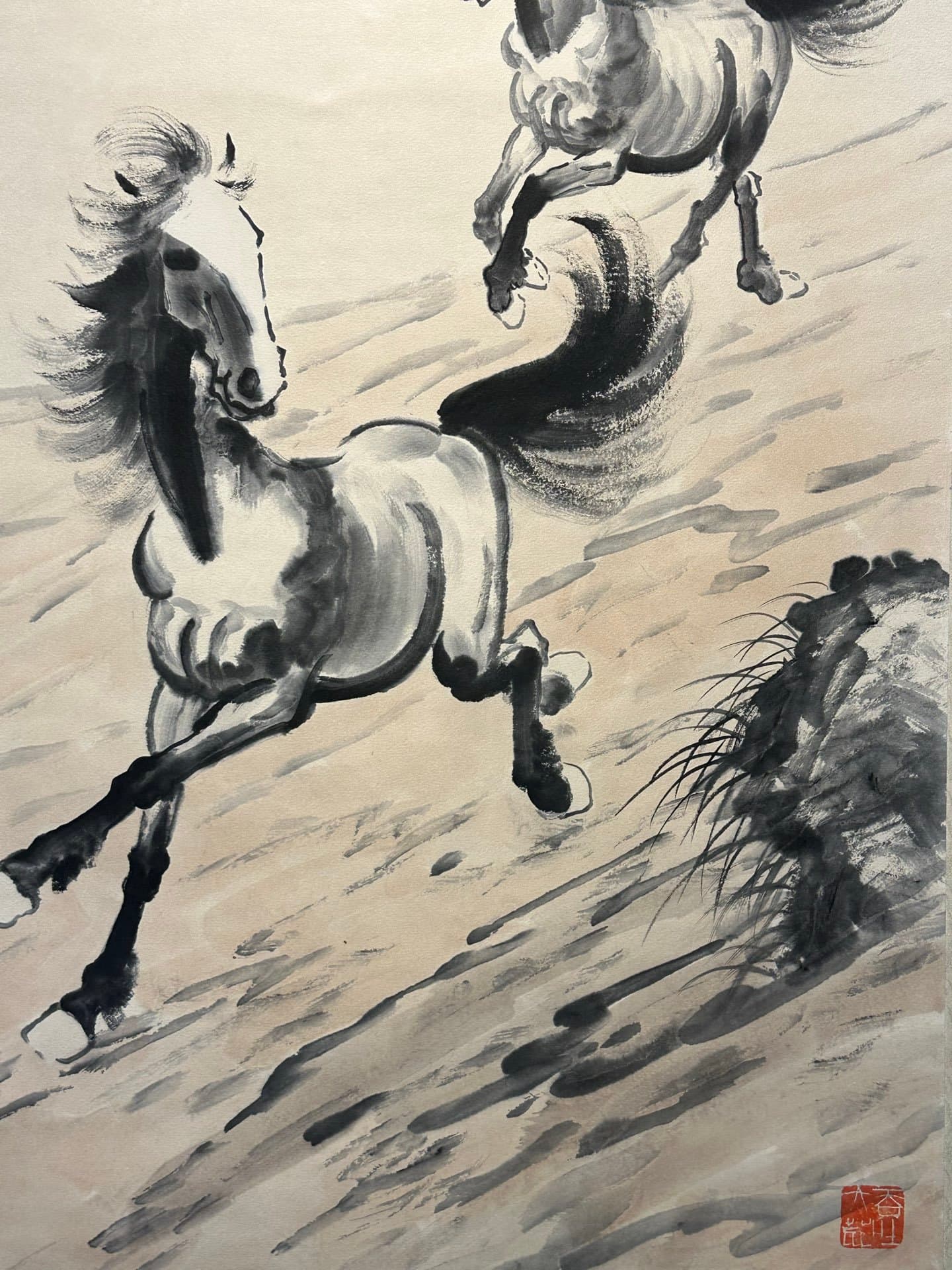 Chinese scroll painting Xu Beihong