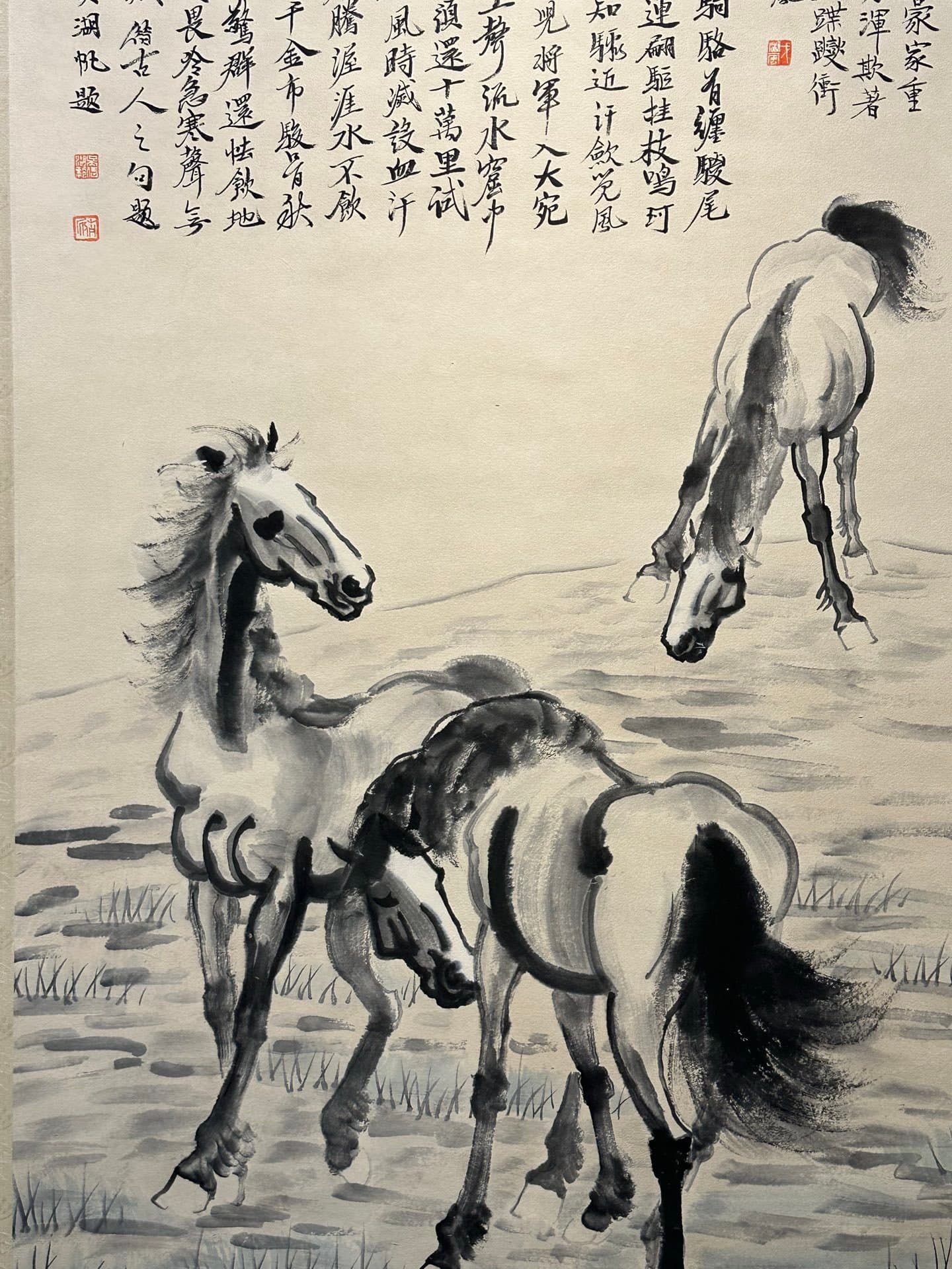 Chinese scroll painting Xu Beihong