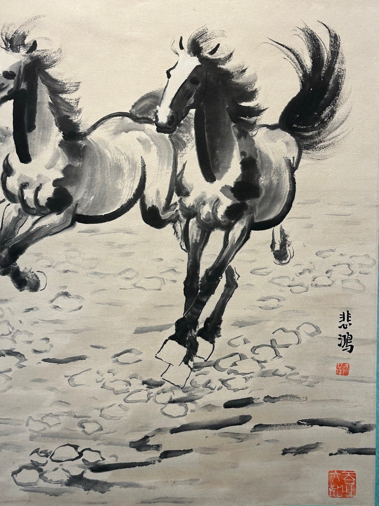 Chinese scroll painting Xu Beihong