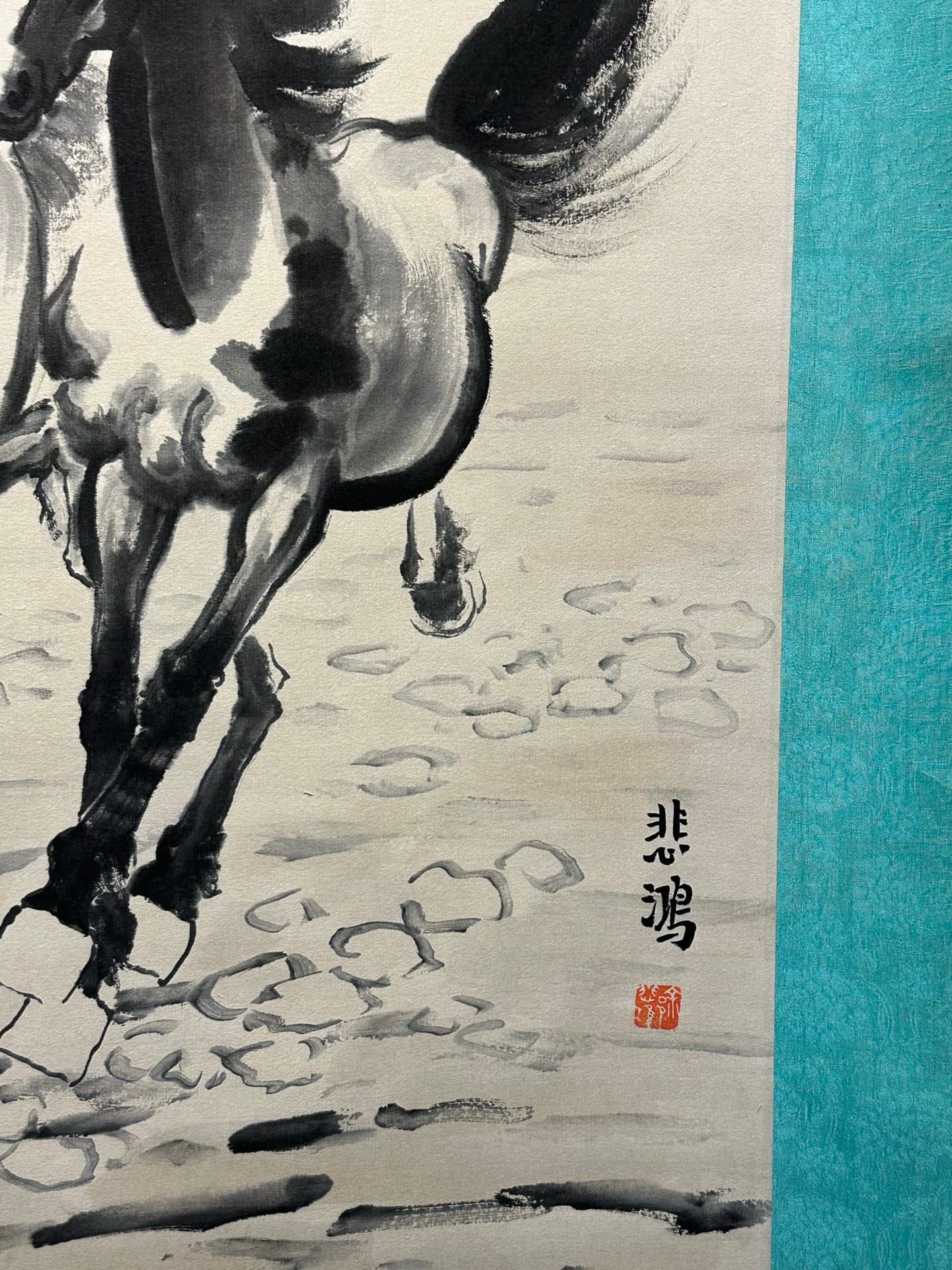 Chinese scroll painting Xu Beihong
