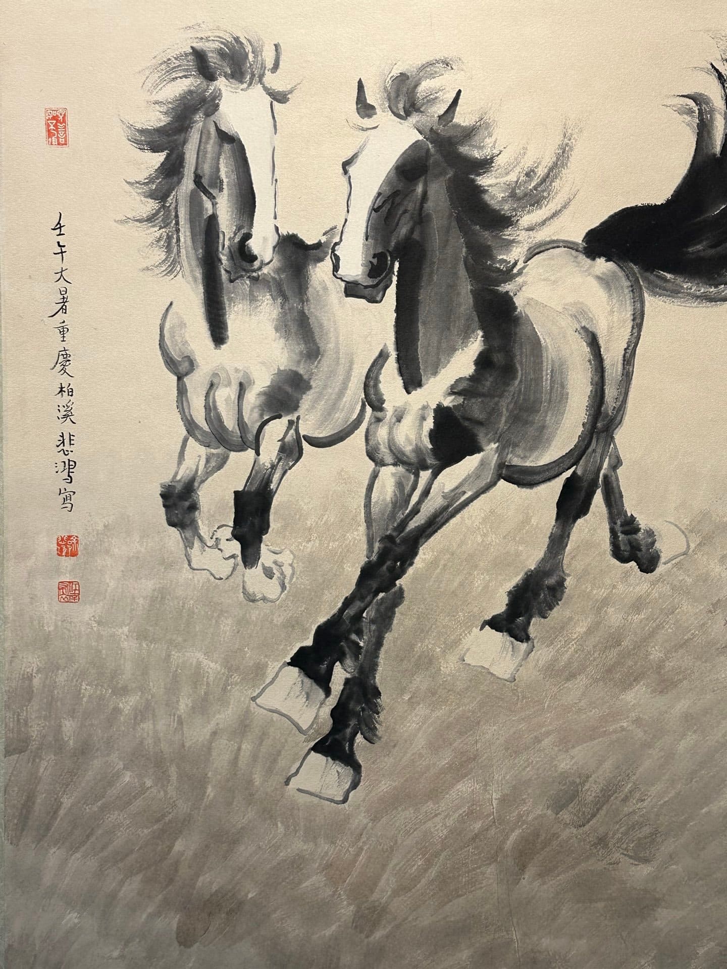 Chinese scroll painting Xu Beihong
