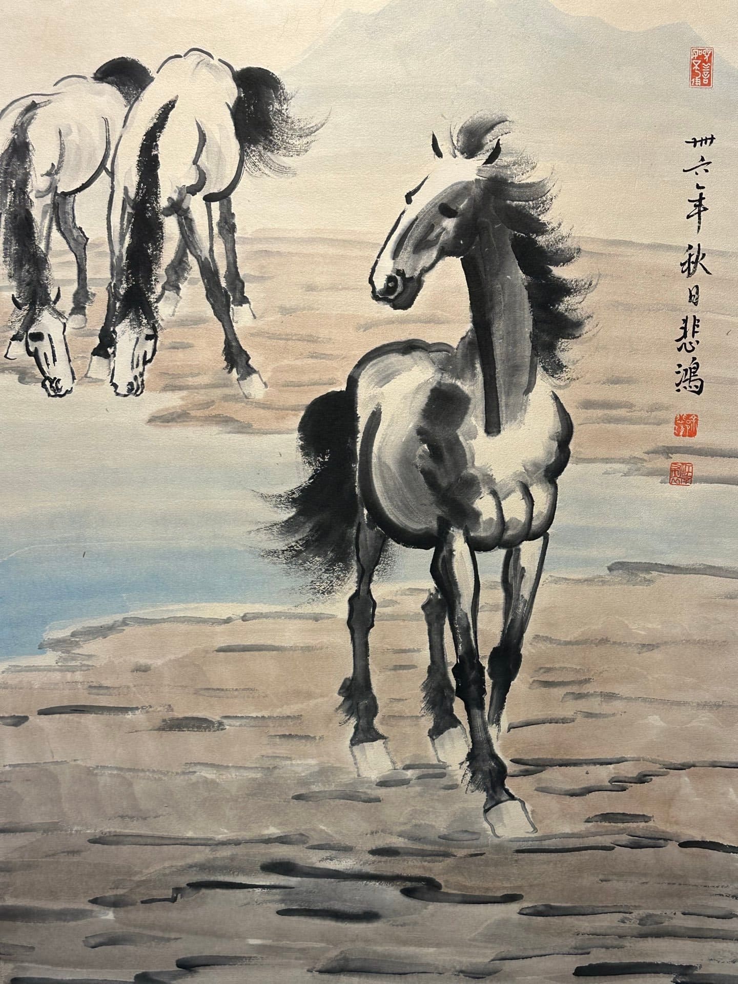 Chinese scroll painting Xu Beihong