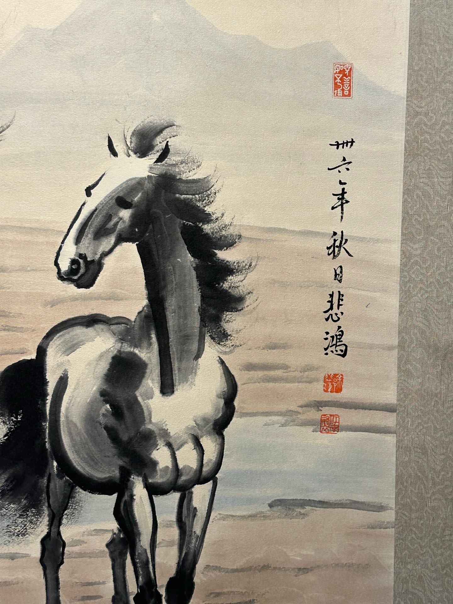 Chinese scroll painting Xu Beihong