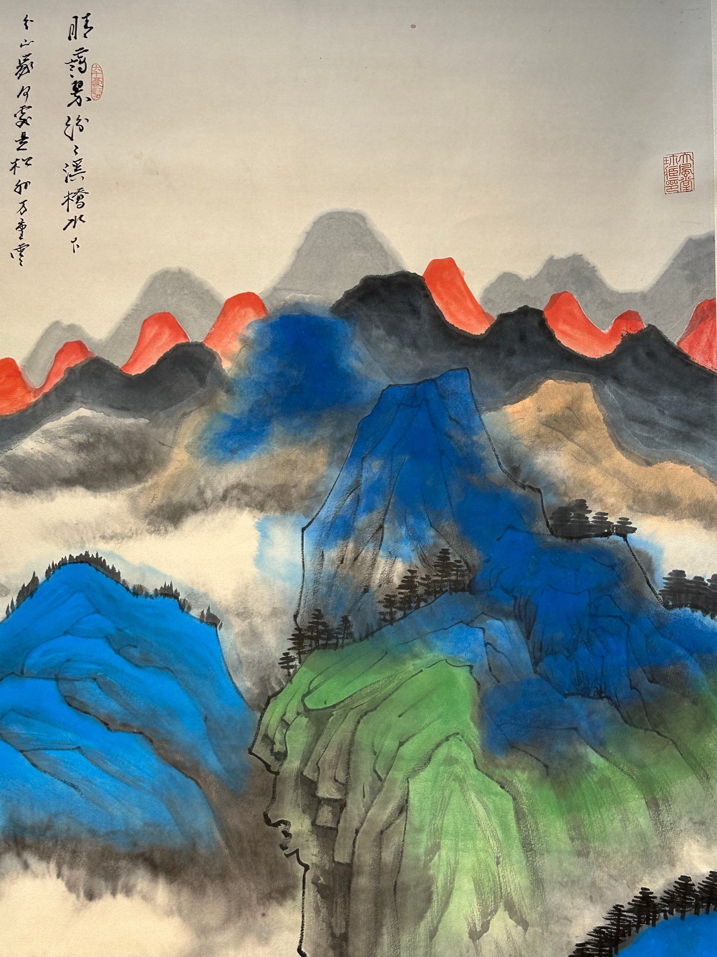 Chinese scroll painting Zhang Daqian