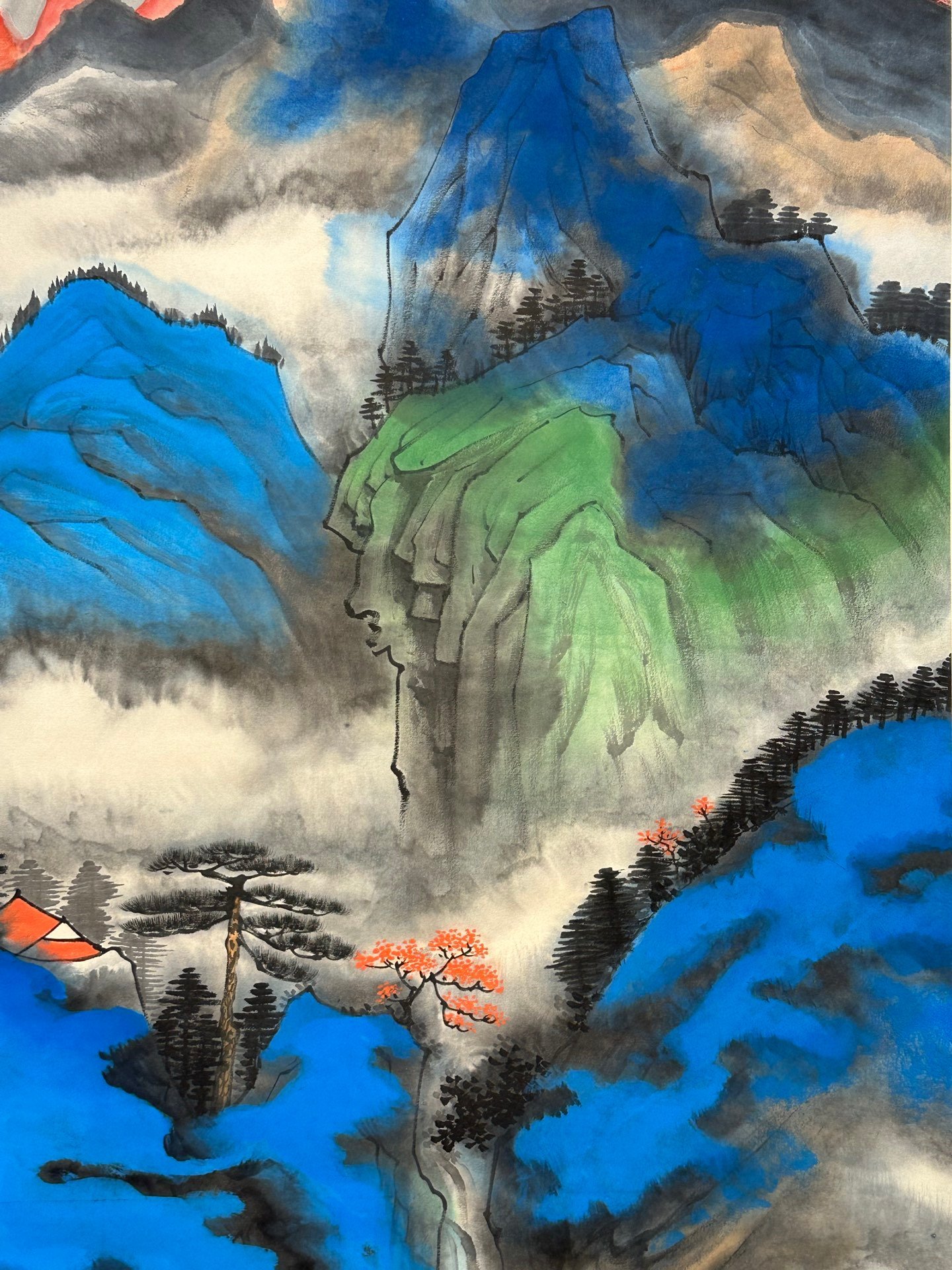 Chinese scroll painting Zhang Daqian
