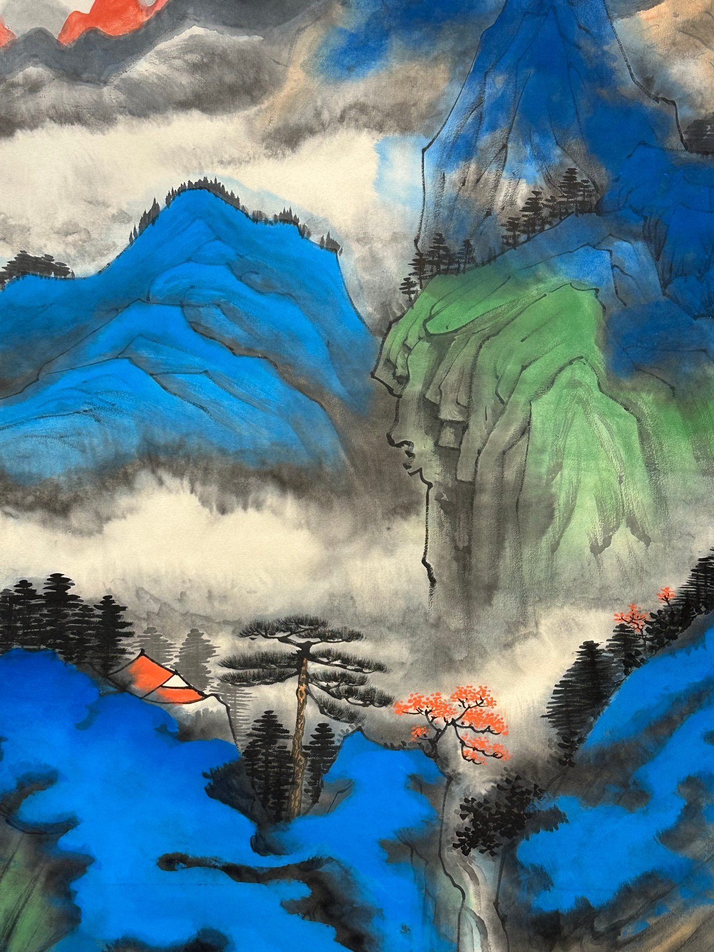 Chinese scroll painting Zhang Daqian