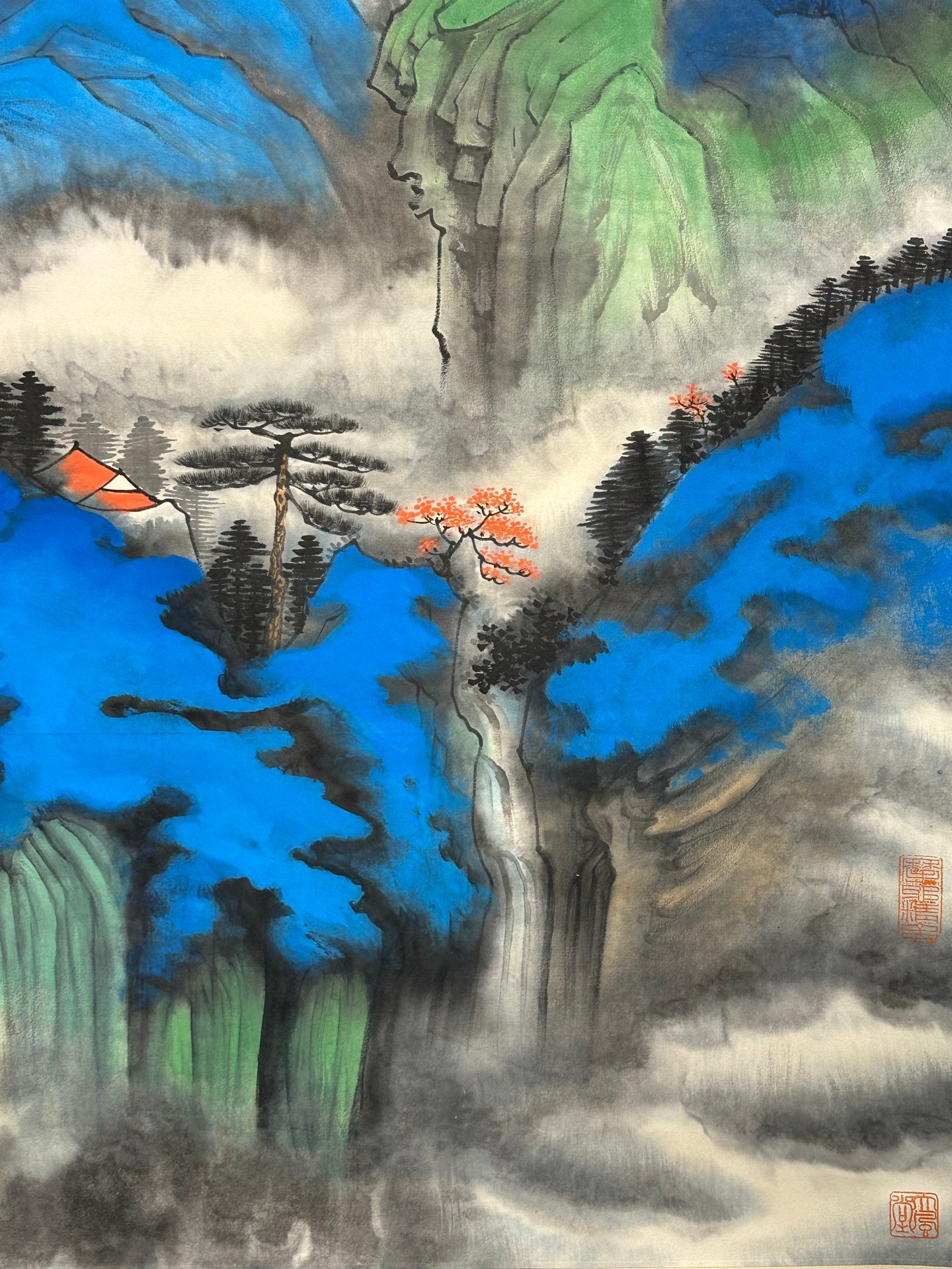 Chinese scroll painting Zhang Daqian