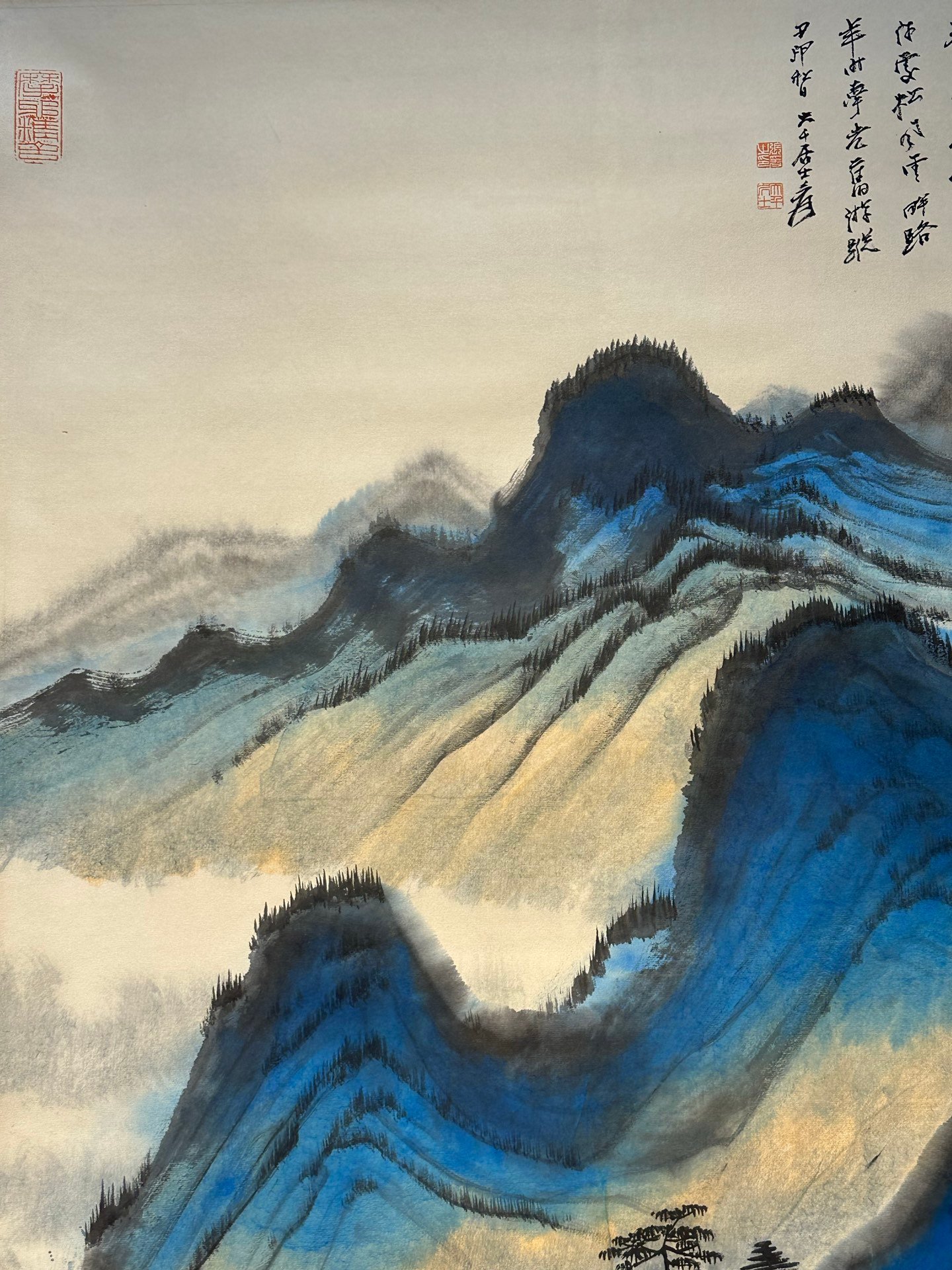 Chinese scroll painting Zhang Daqian