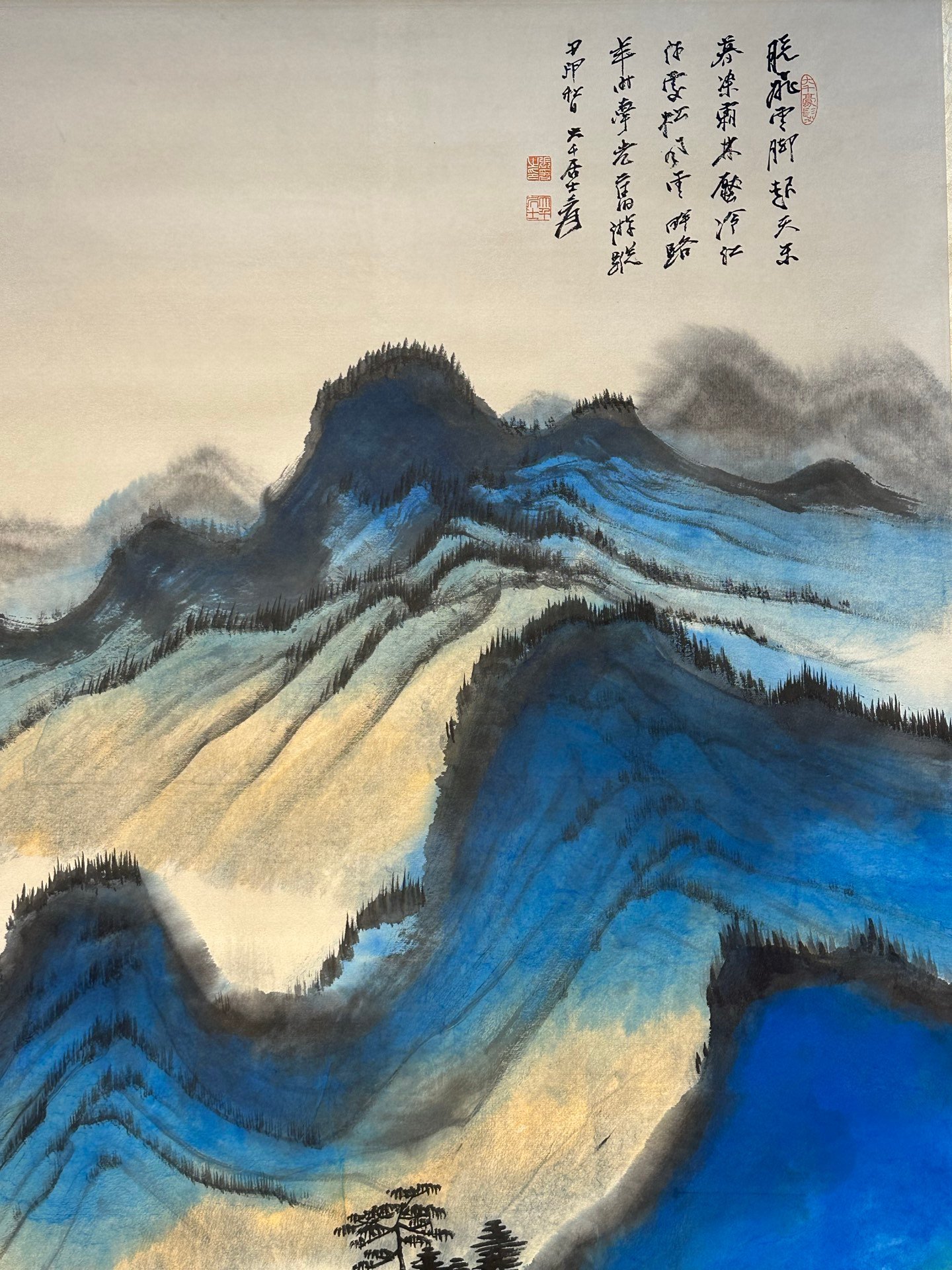 Chinese scroll painting Zhang Daqian
