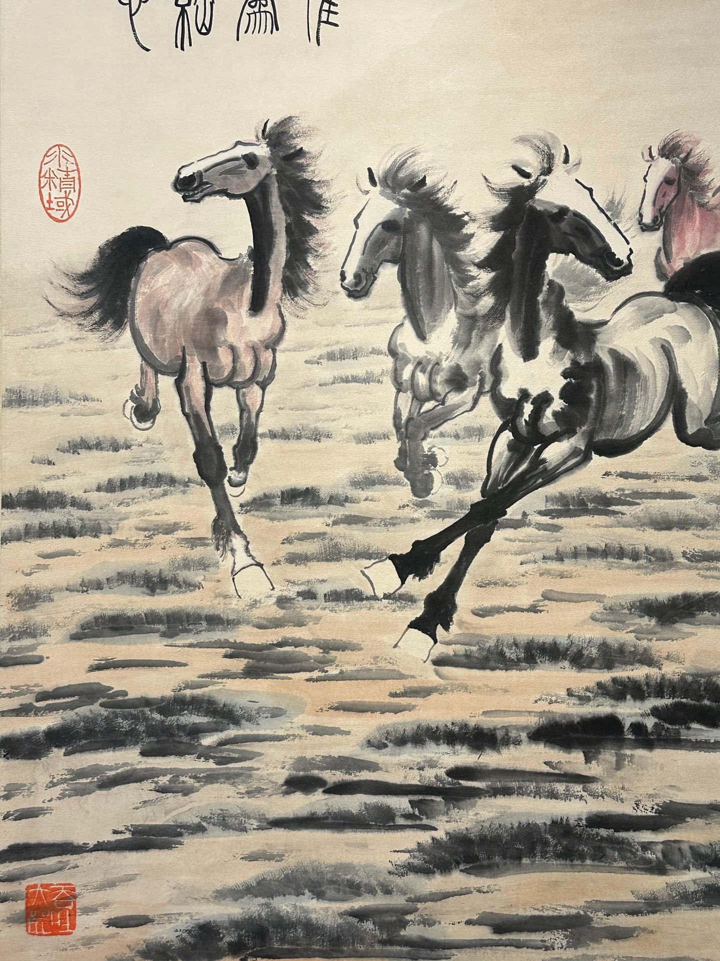 Chinese scroll painting Xu Beihong’