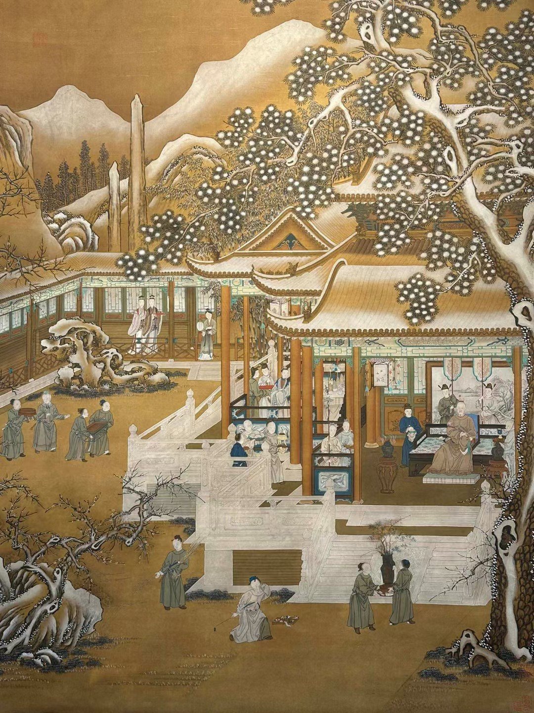 Chinese scroll painting Giuseppe
