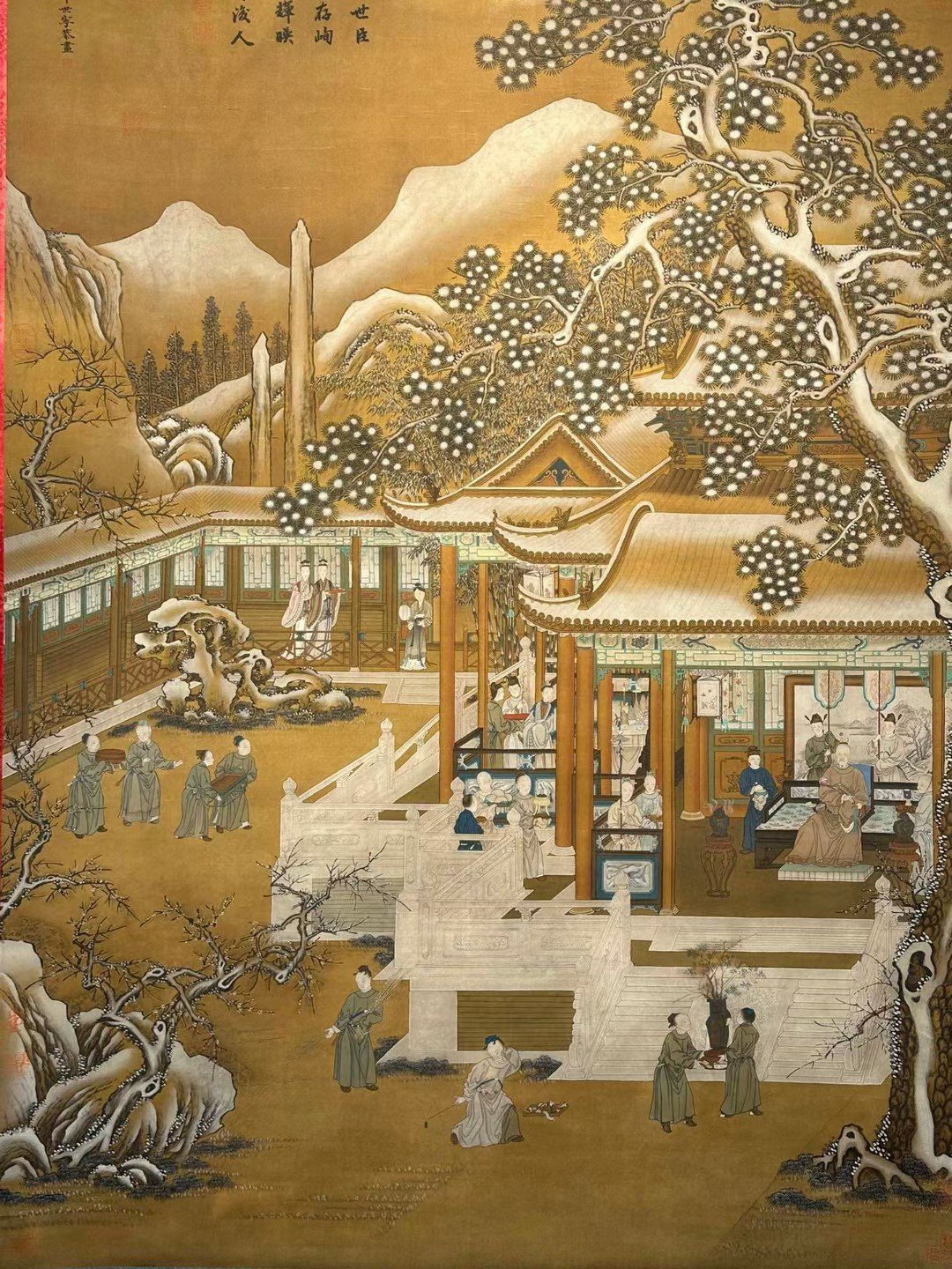 Chinese scroll painting Giuseppe