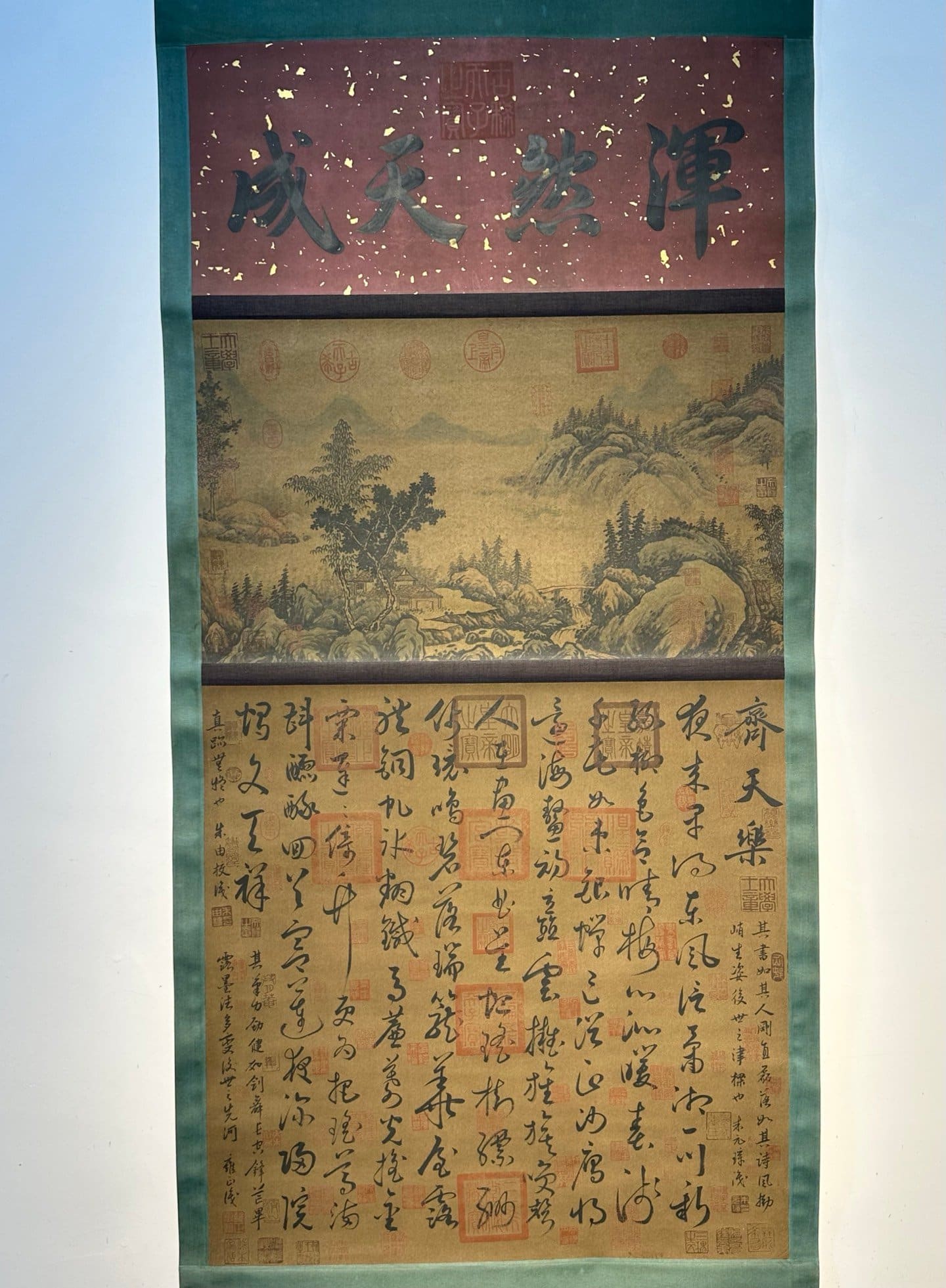 Chinese scroll painting Wen Tianxiang