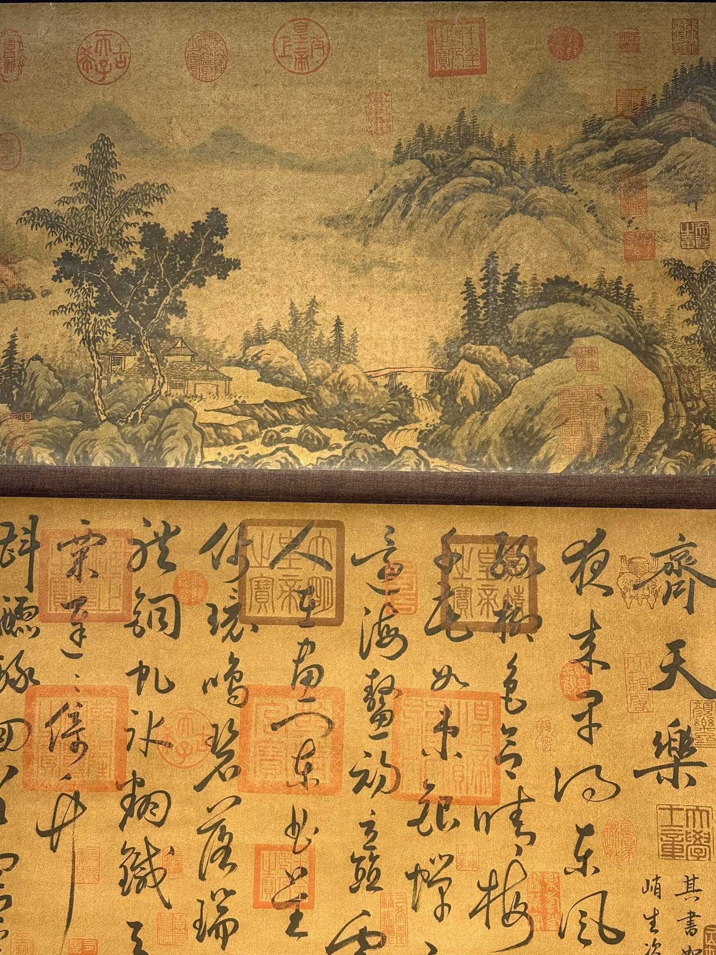 Chinese scroll painting Wen Tianxiang