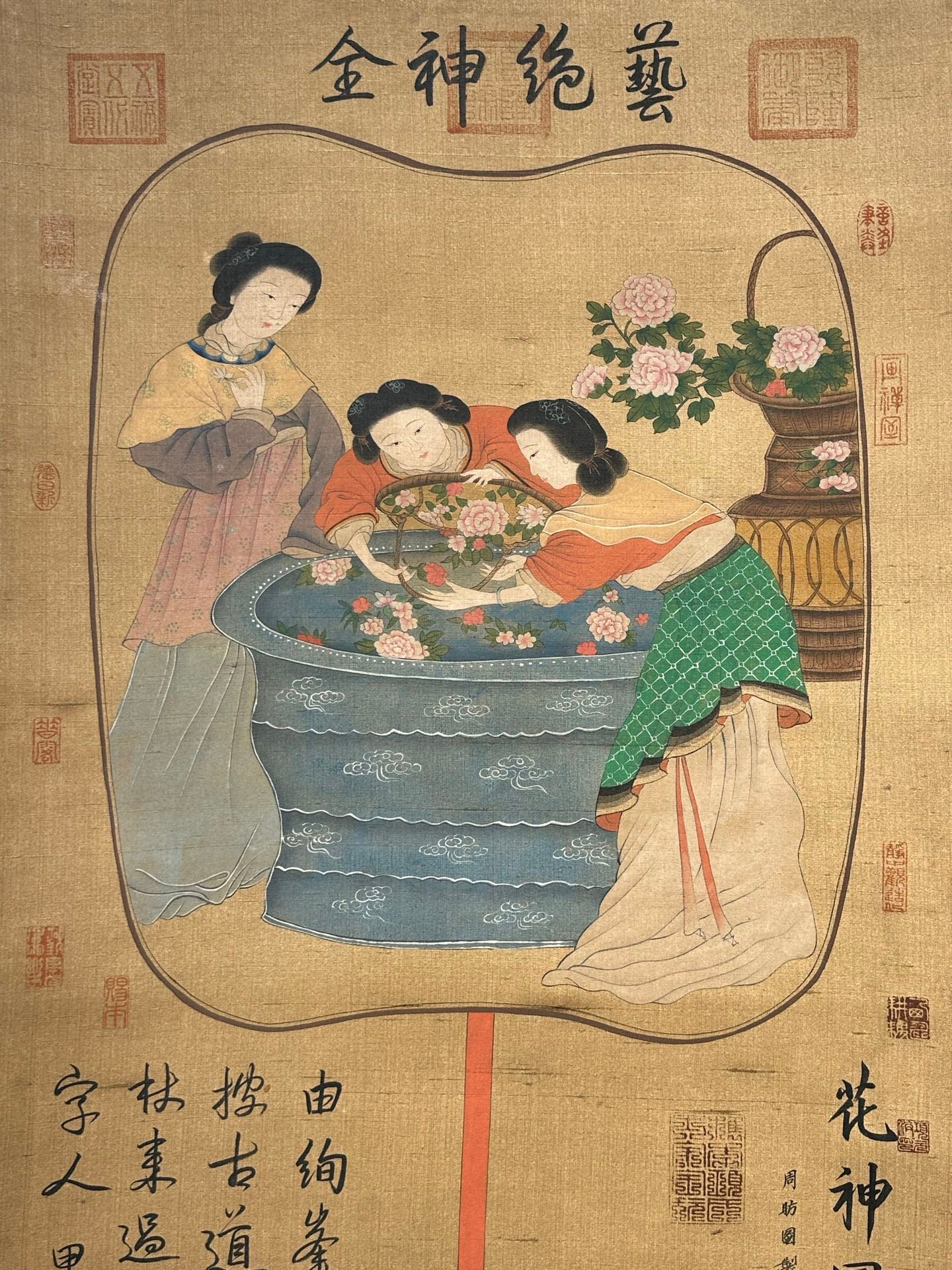 Chinese scroll painting Zhou Fang