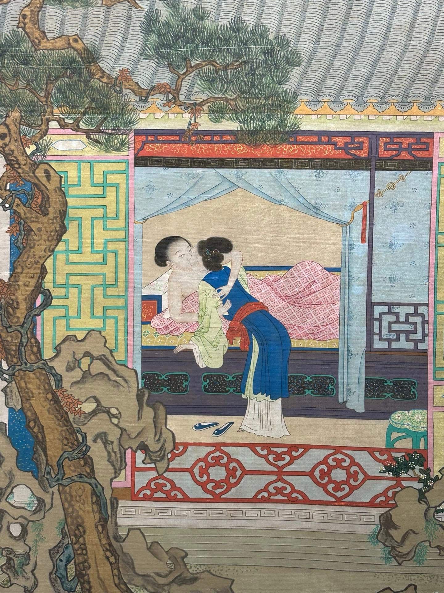 Chinese scroll painting Leng Mei