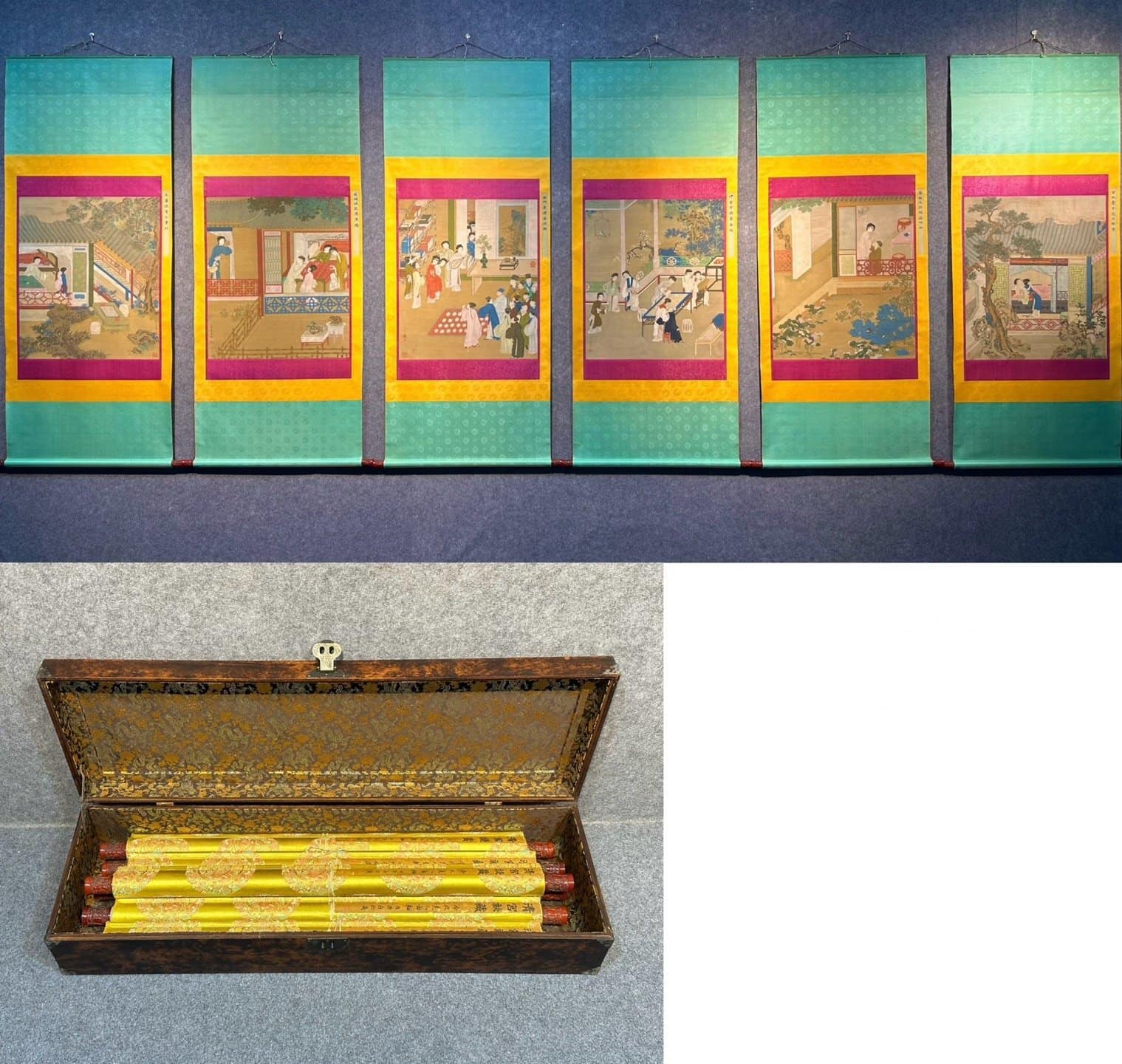 Chinese scroll painting Cold Mei