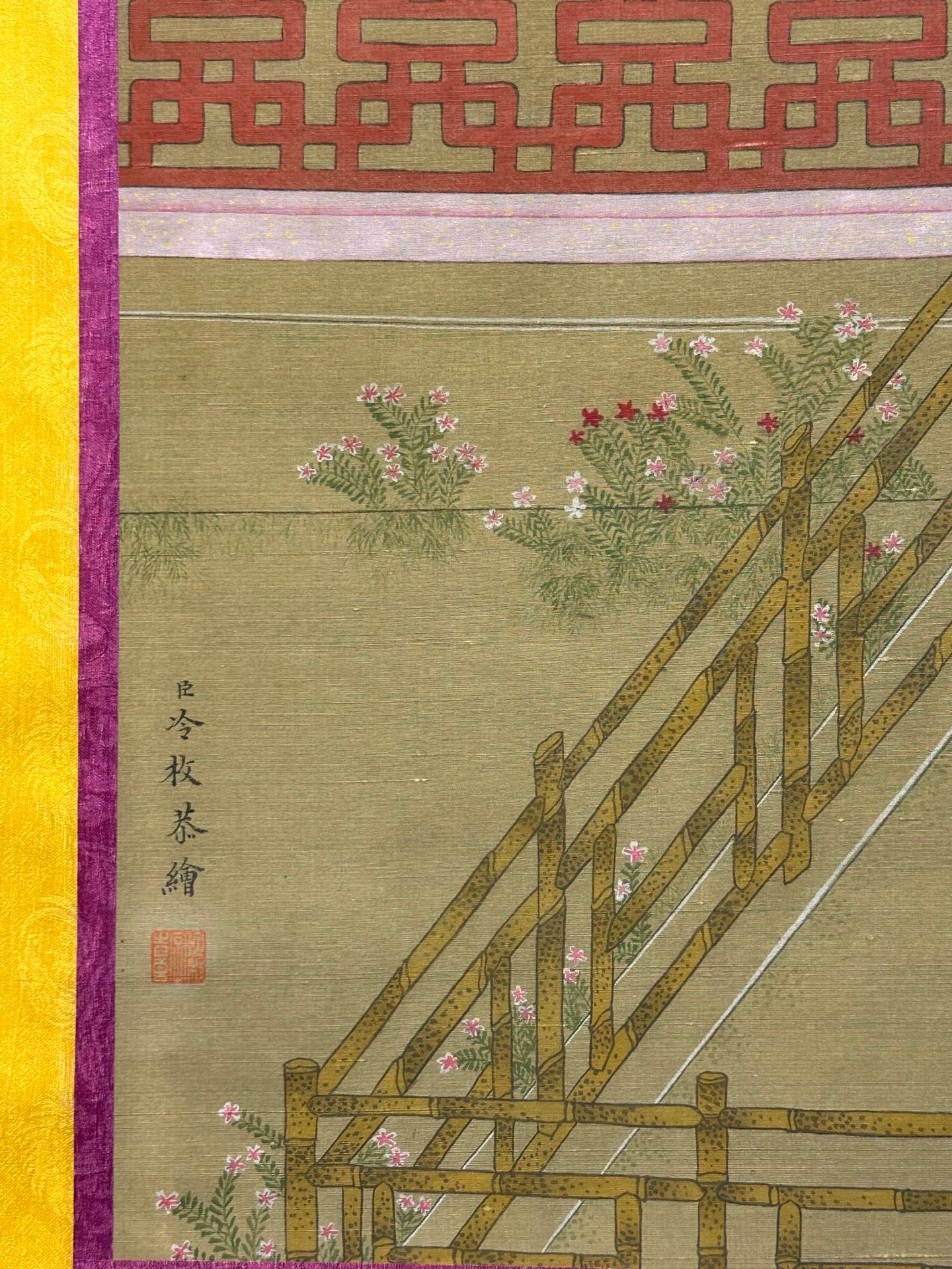 Chinese scroll painting Cold Mei