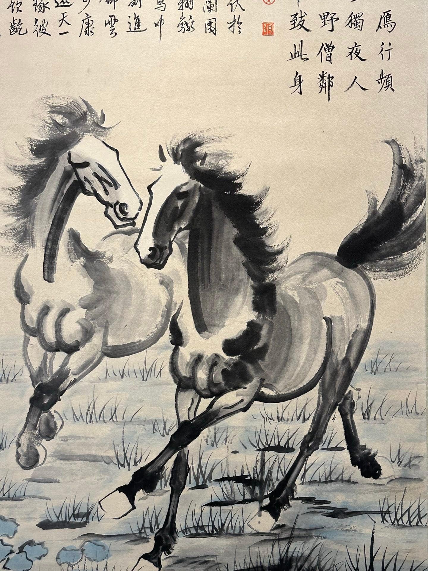 Chinese scroll painting Xu Beihong