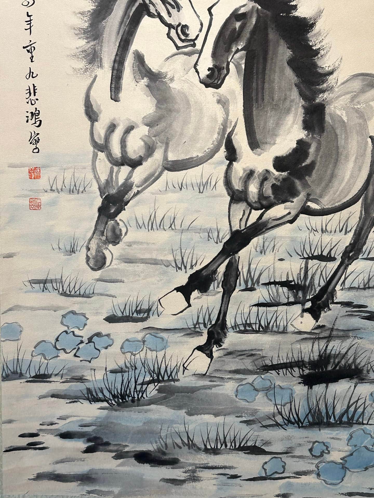 Chinese scroll painting Xu Beihong