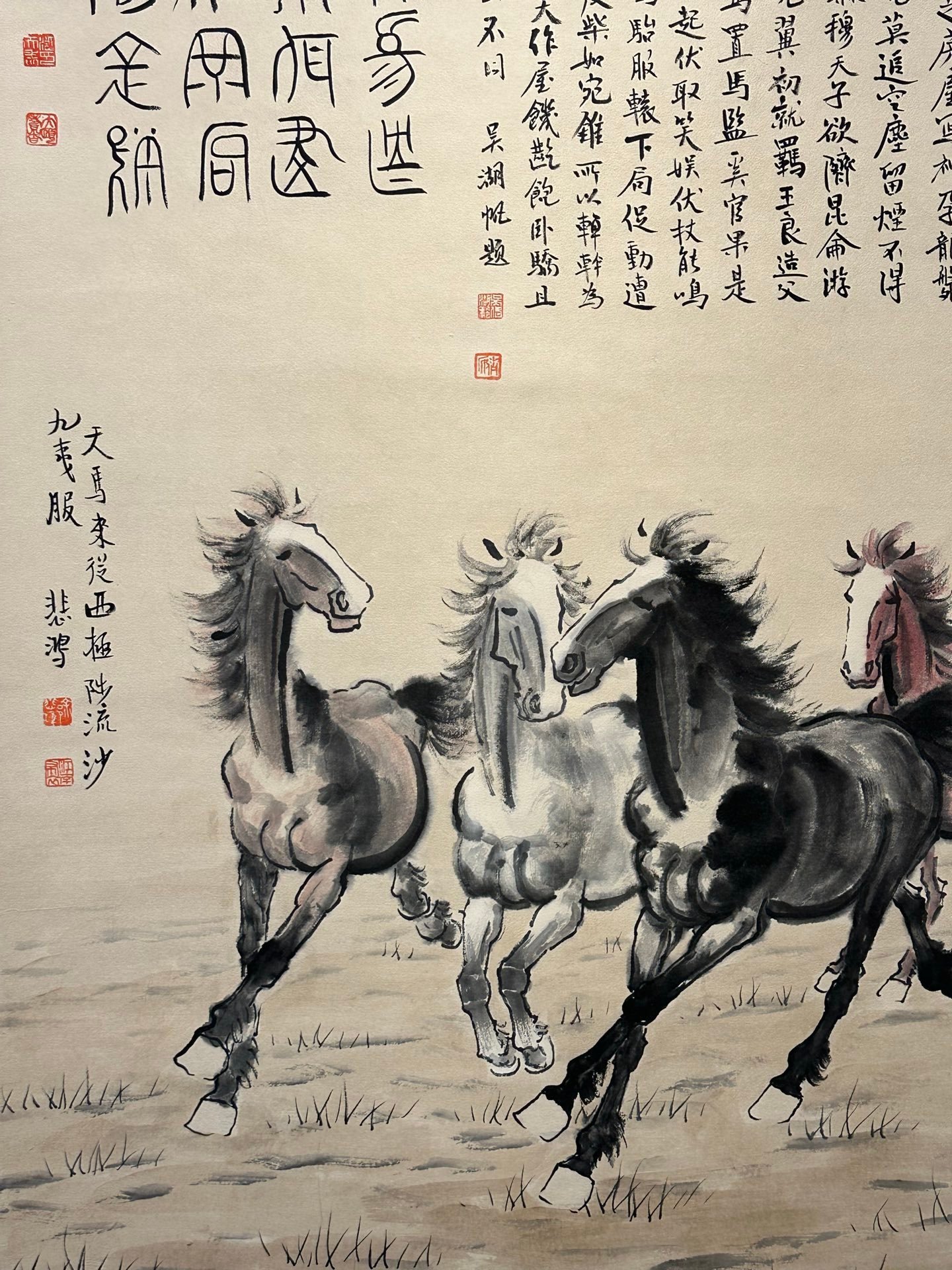 Chinese scroll painting Xu Beihong