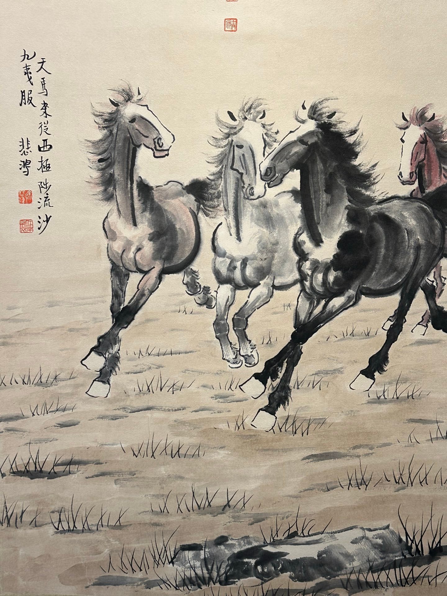 Chinese scroll painting Xu Beihong