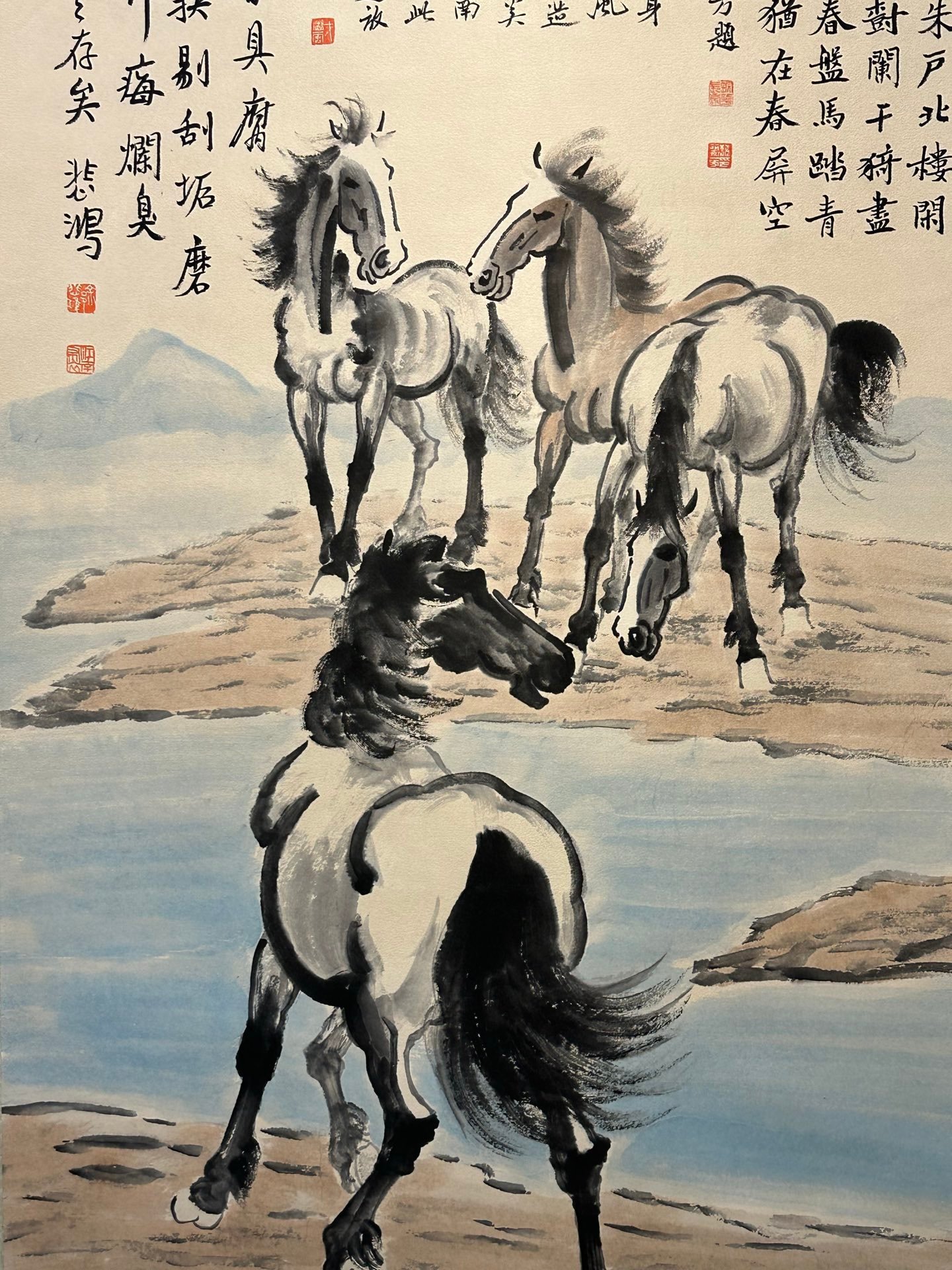 Chinese scroll painting Xu Beihong