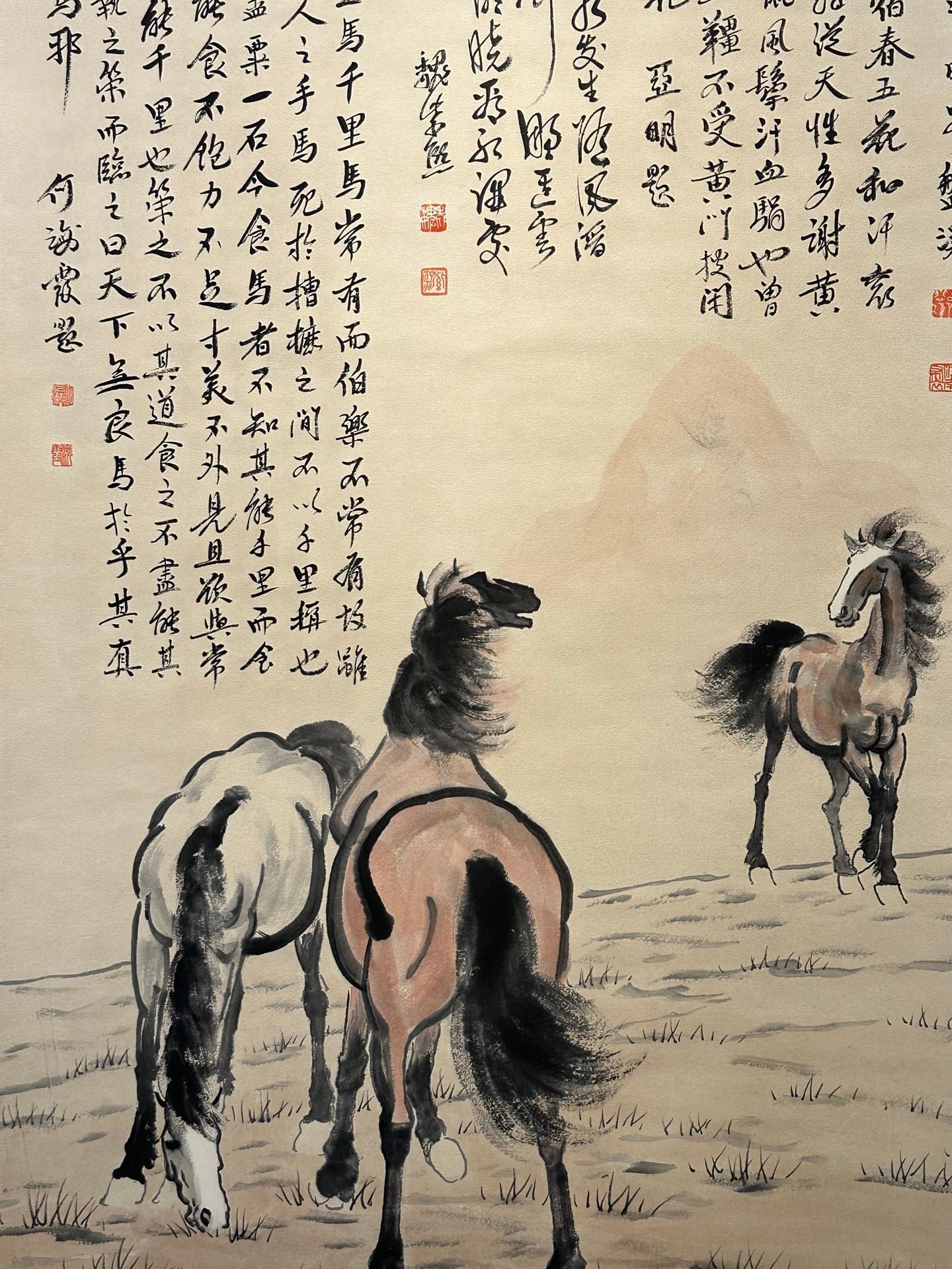 Chinese scroll painting Xu Beihong