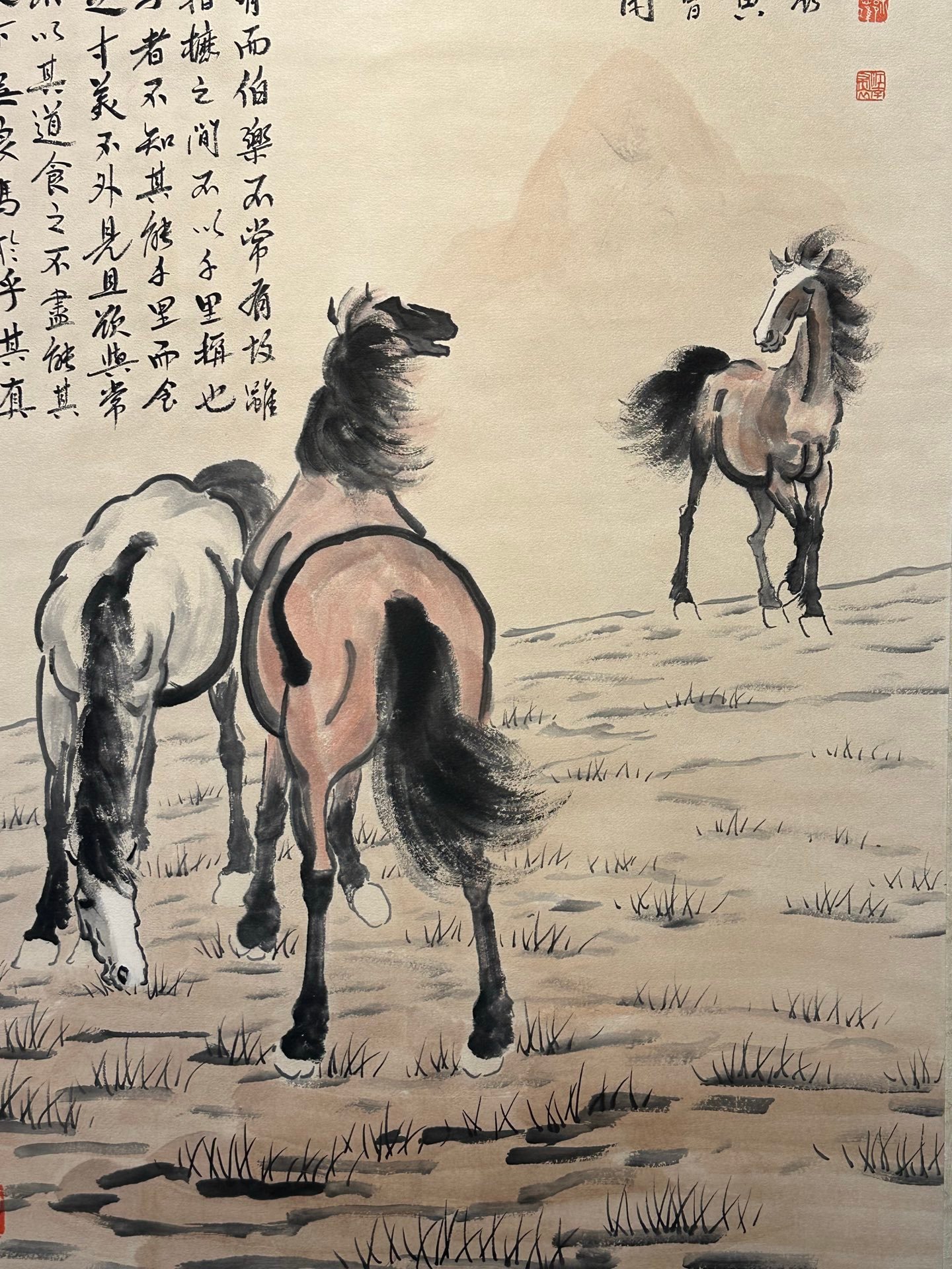 Chinese scroll painting Xu Beihong