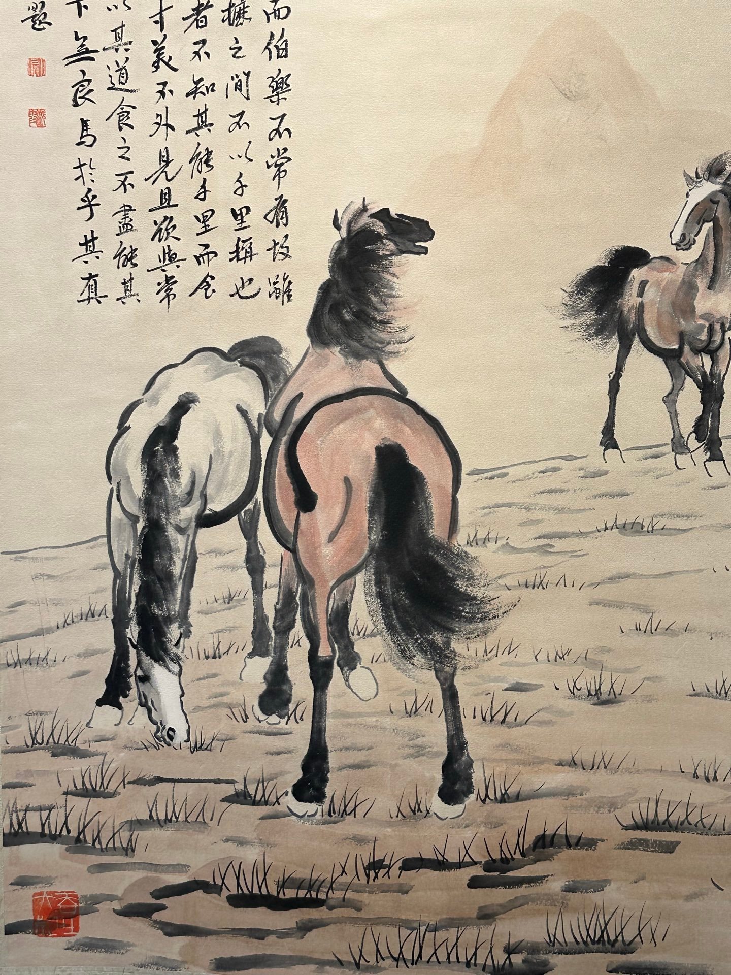 Chinese scroll painting Xu Beihong