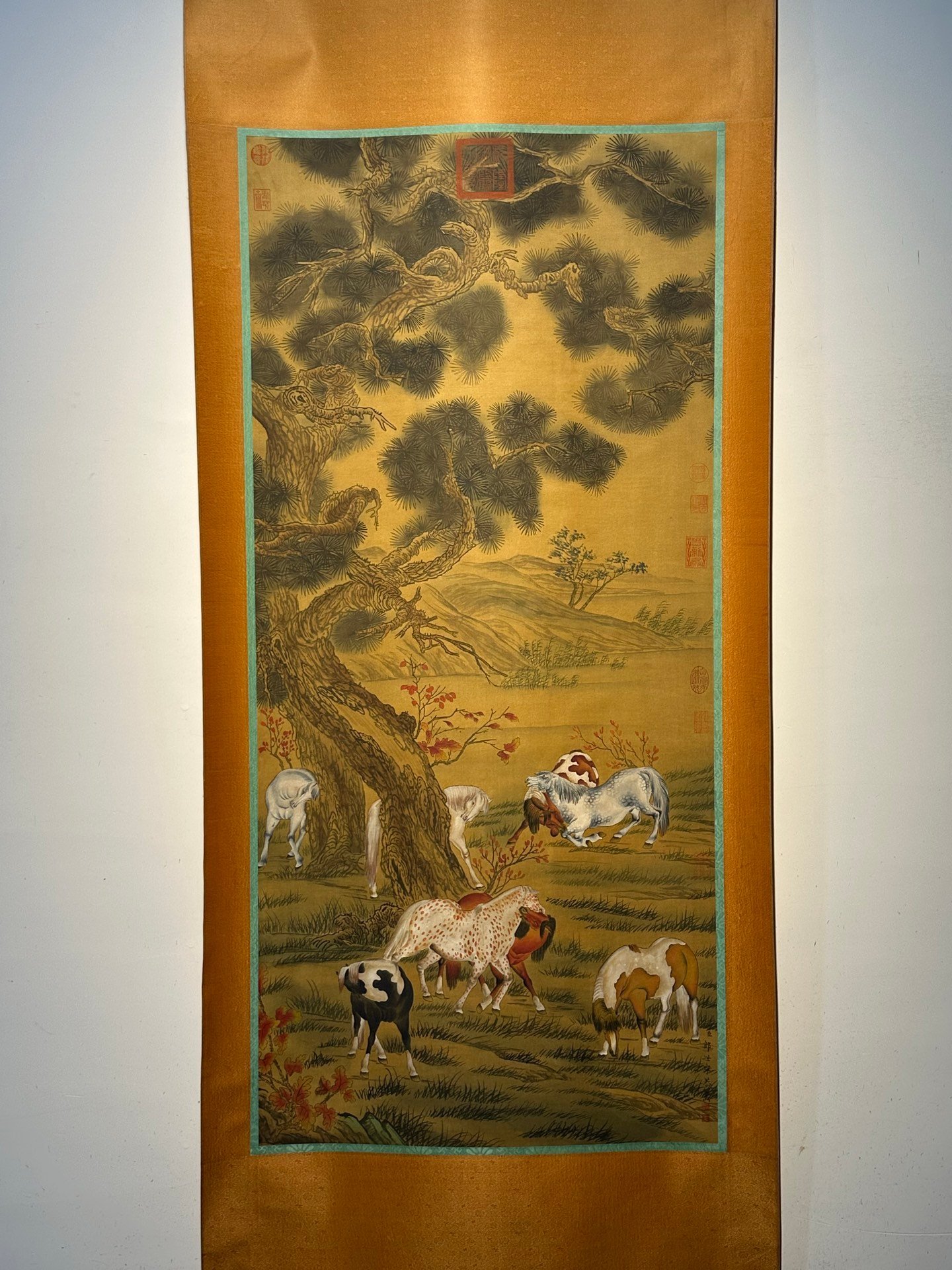Chinese scroll painting Giuseppe