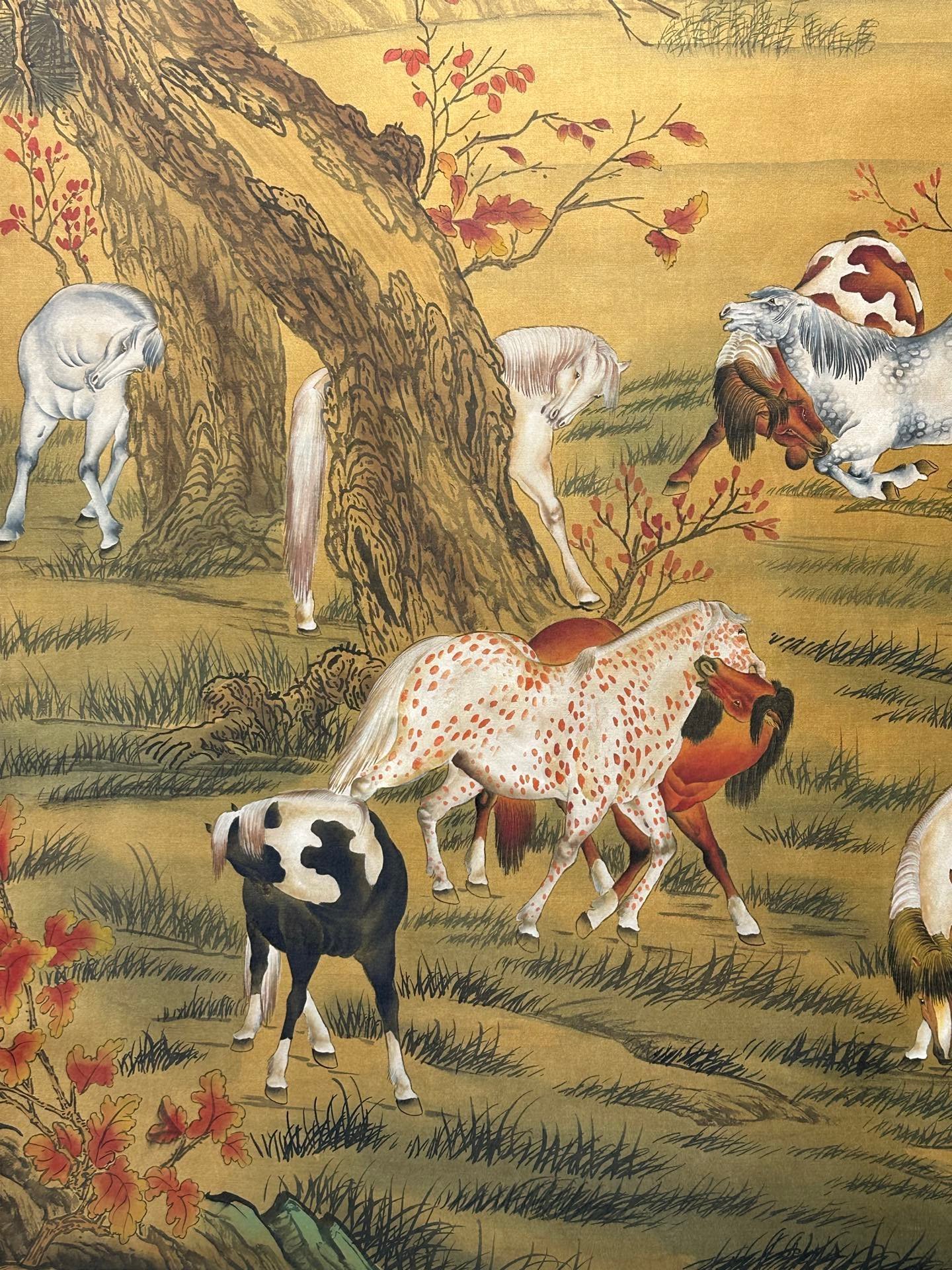 Chinese scroll painting Giuseppe