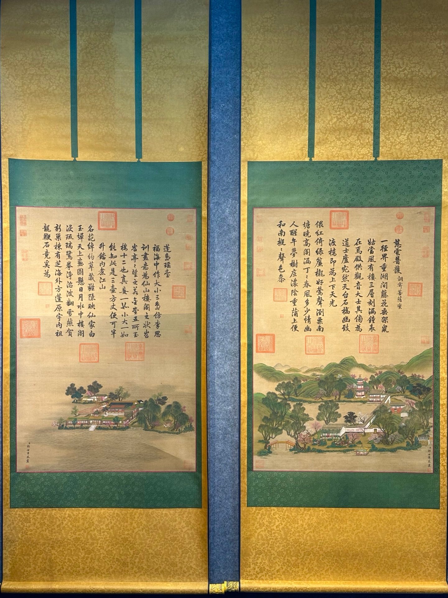 Chinese scroll painting Giuseppe